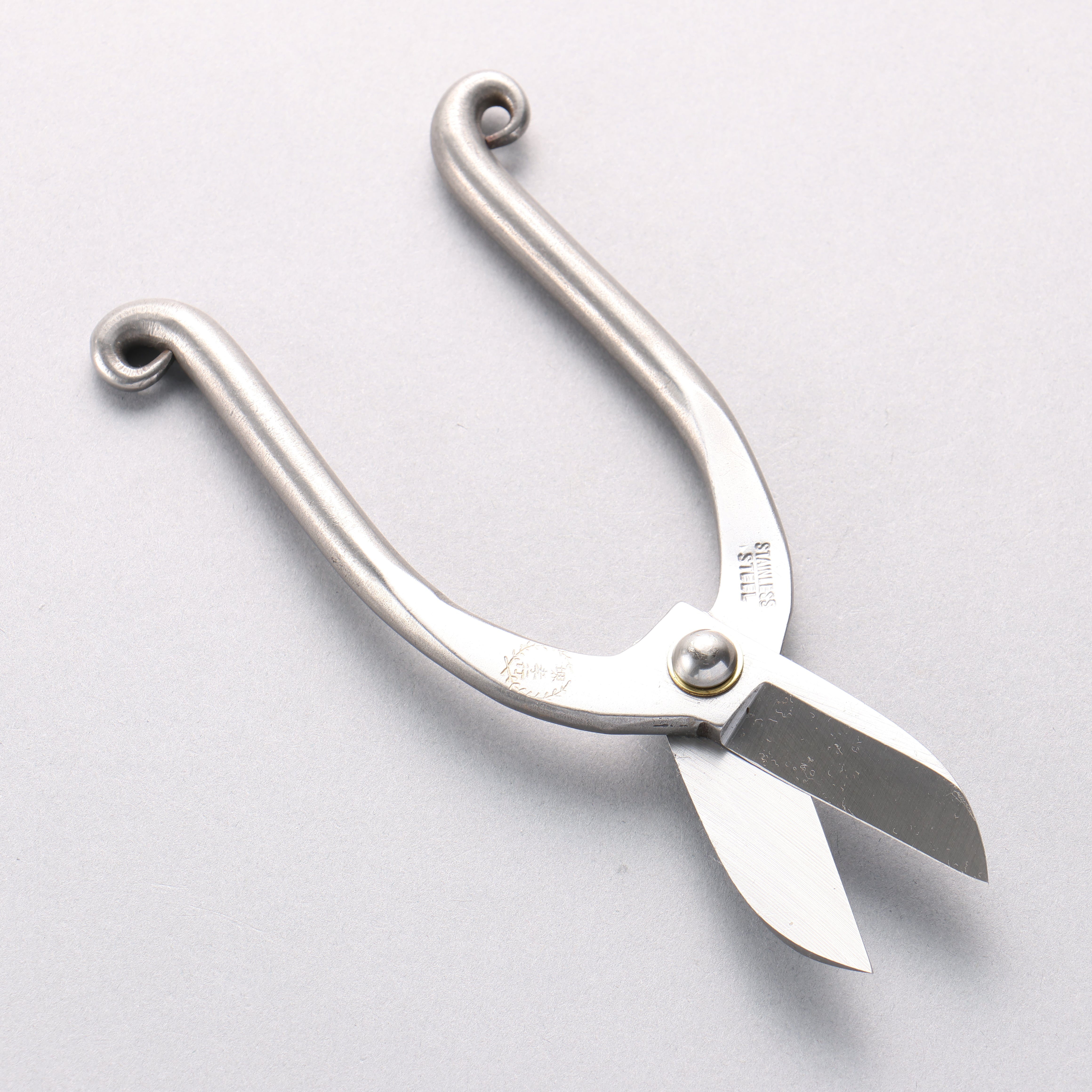 Sakai Takayuki Stainless Flower scissors 165mm - Japanny - Best Japanese Knife