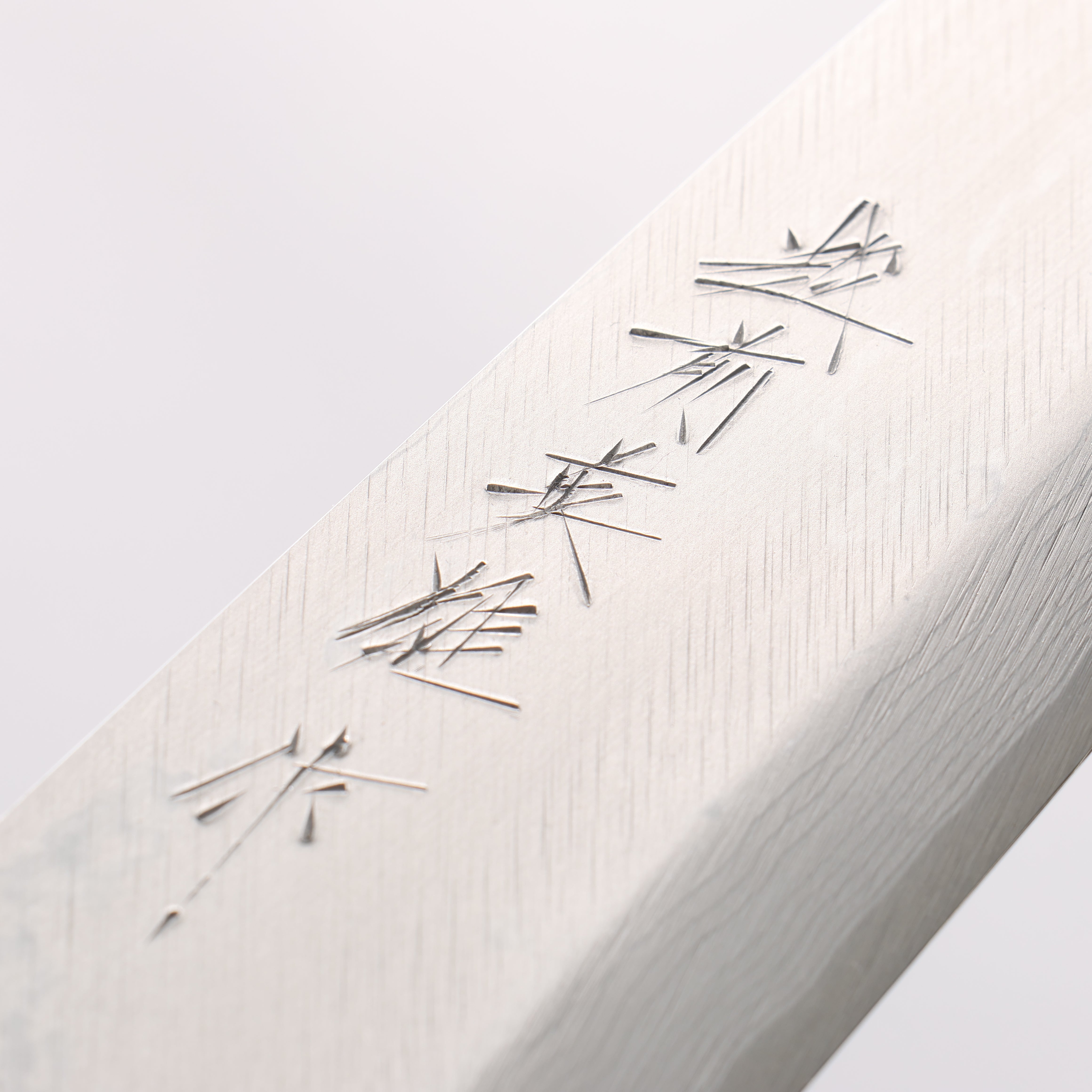 Hideo Kitaoka White Steel No.2 Damascus Mioroshi Deba 210mm Shitan Handle - Japanny - Best Japanese Knife