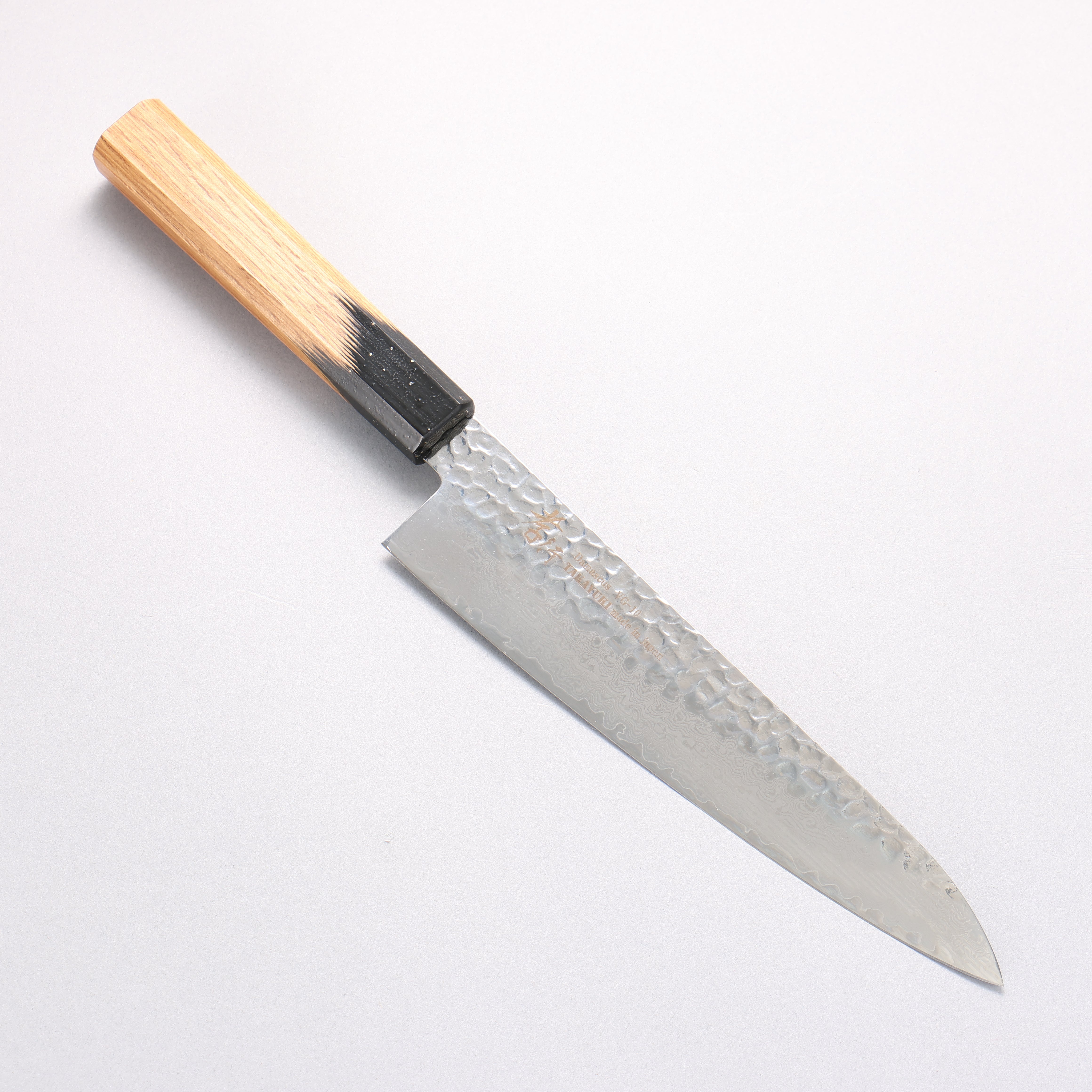 Sakai Takayuki VG10 33 Layer Damascus Gyuto 210mm Live oak Lacquered (Kokushin) Handle - Japanny - Best Japanese Knife