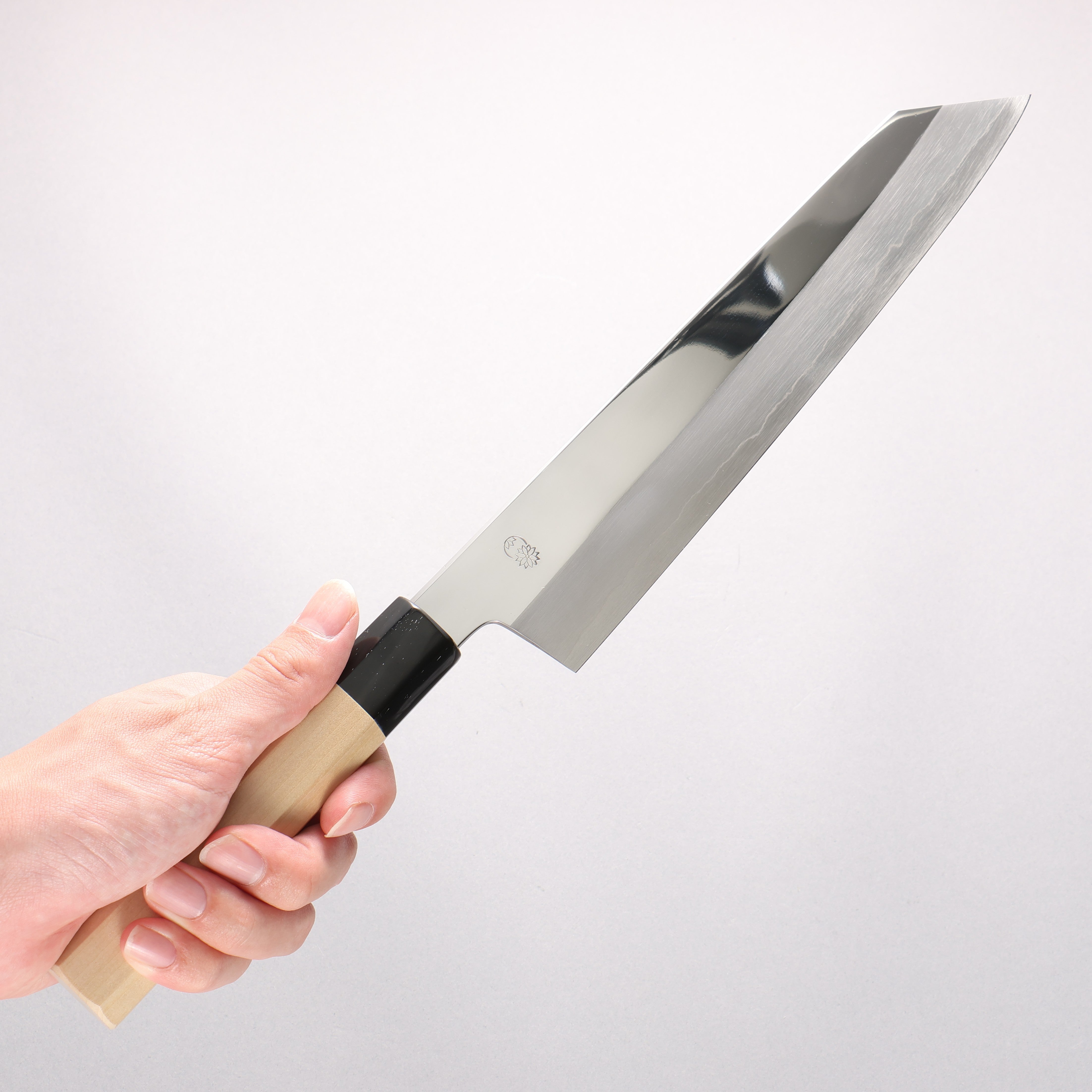 Choyo Silver Steel No.3 Mirrored Finish Kiritsuke Gyuto 240mm Magnolia Handle - Japanny - Best Japanese Knife