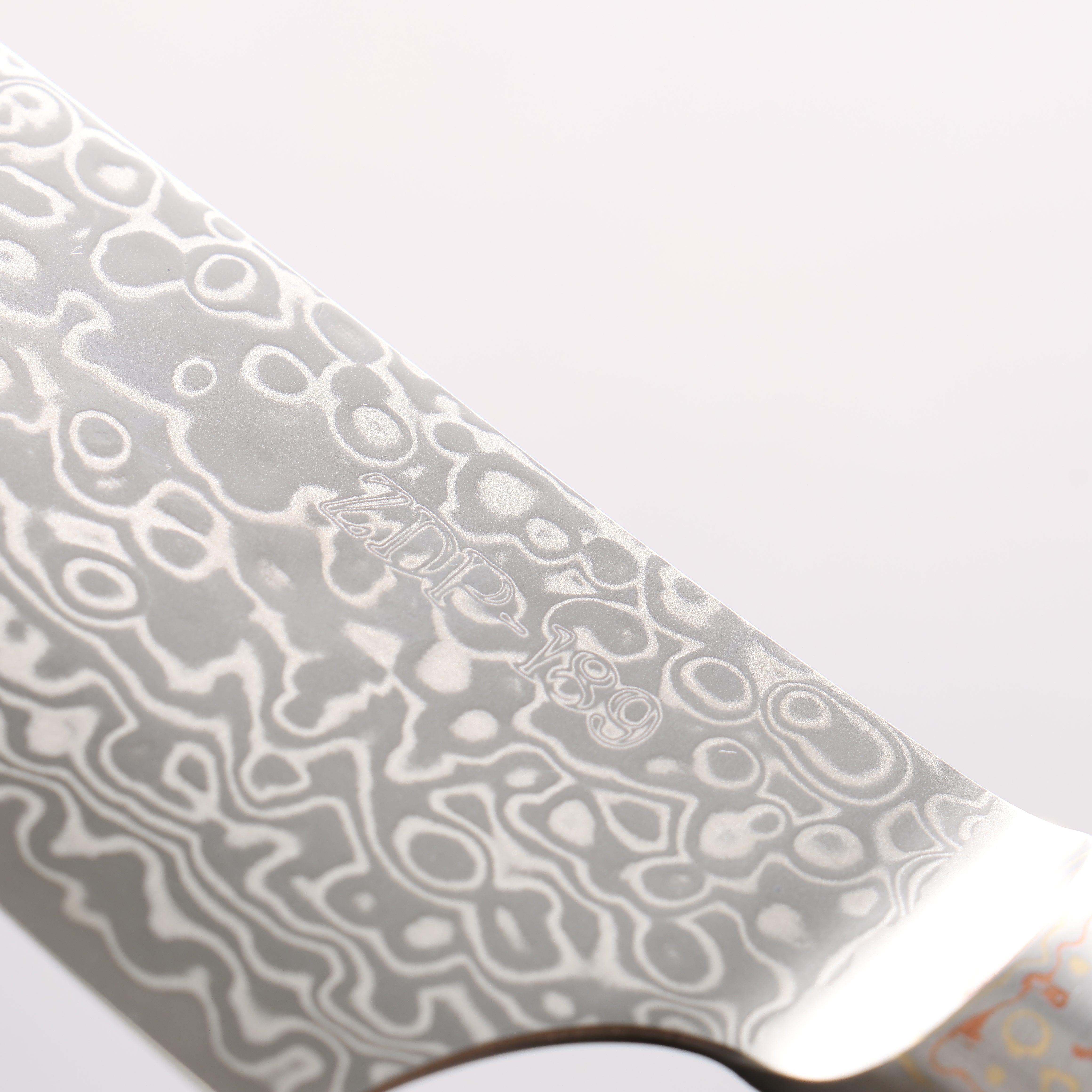 Kajin ZDP189 Damascus Migaki Finished Santoku 165mm Abalone Inlay Handle - Japanny - Best Japanese Knife