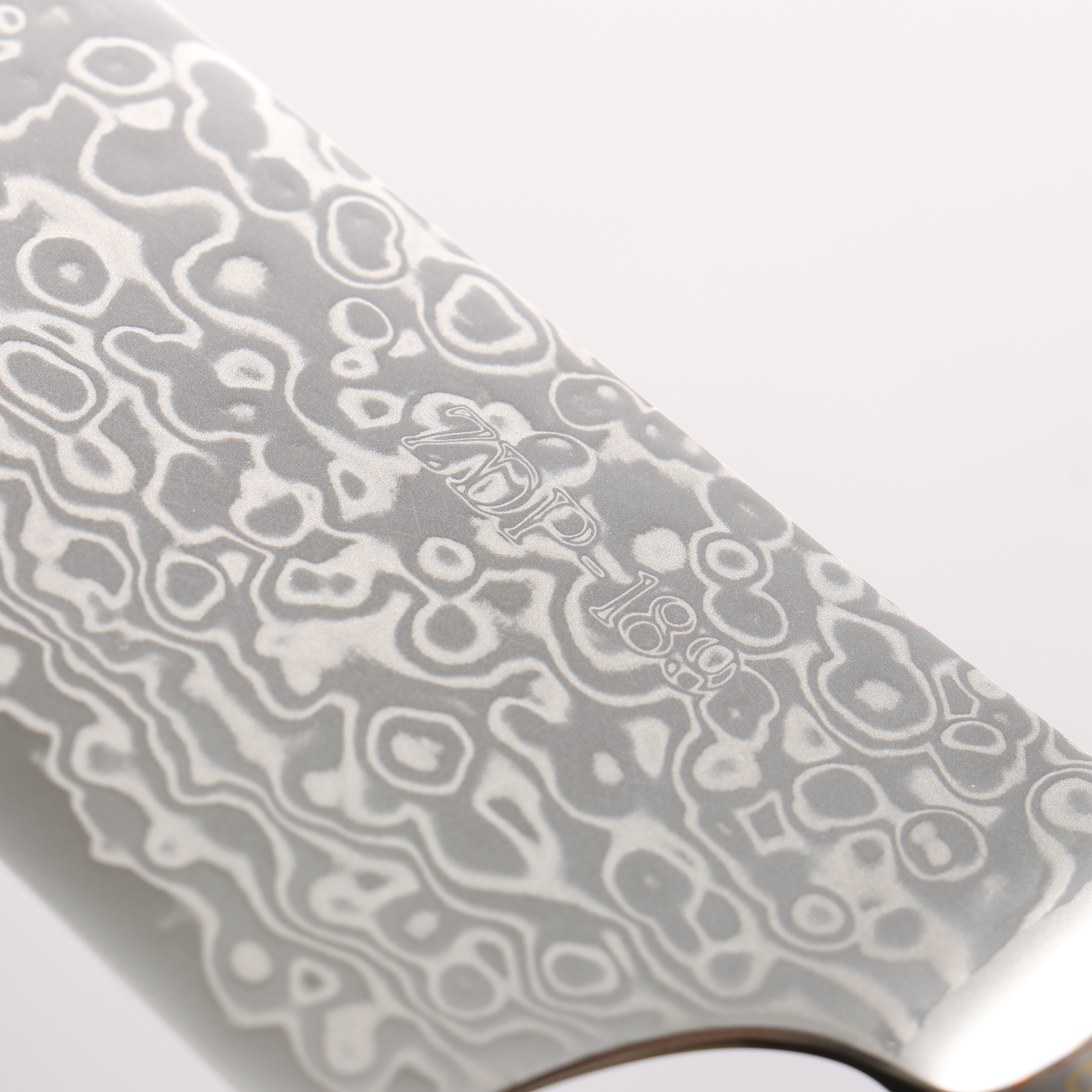 Kajin ZDP189 Damascus Migaki Finished Gyuto 210mm Chinese Quince Burl Inlay Handle - Japanny - Best Japanese Knife