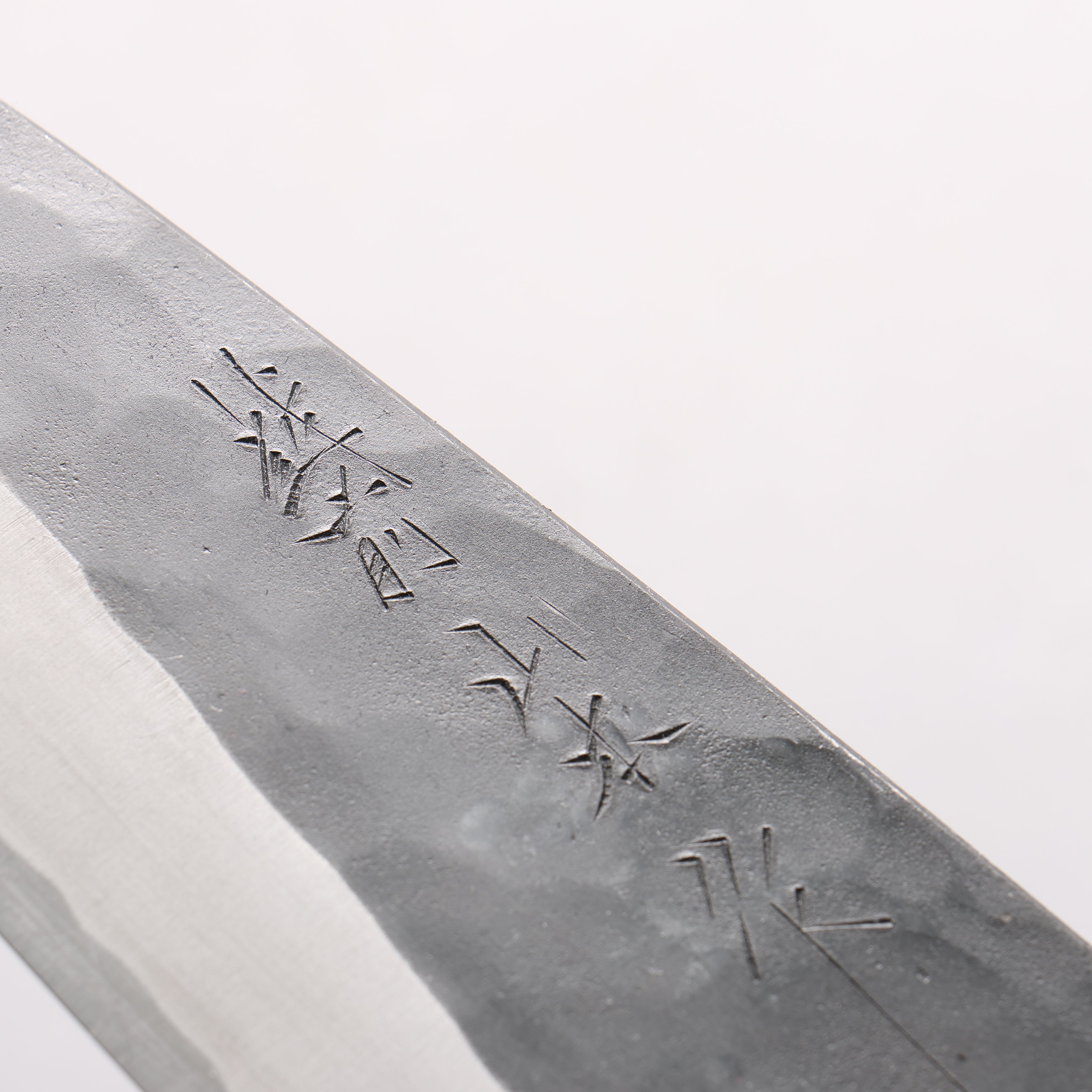 Nao Yamamoto White Steel No.2 Kurouchi Double-sided Deba 210mm Rosewood (Ferrule: Black Pakka Wood) Handle - Japanny - Best Japanese Knife