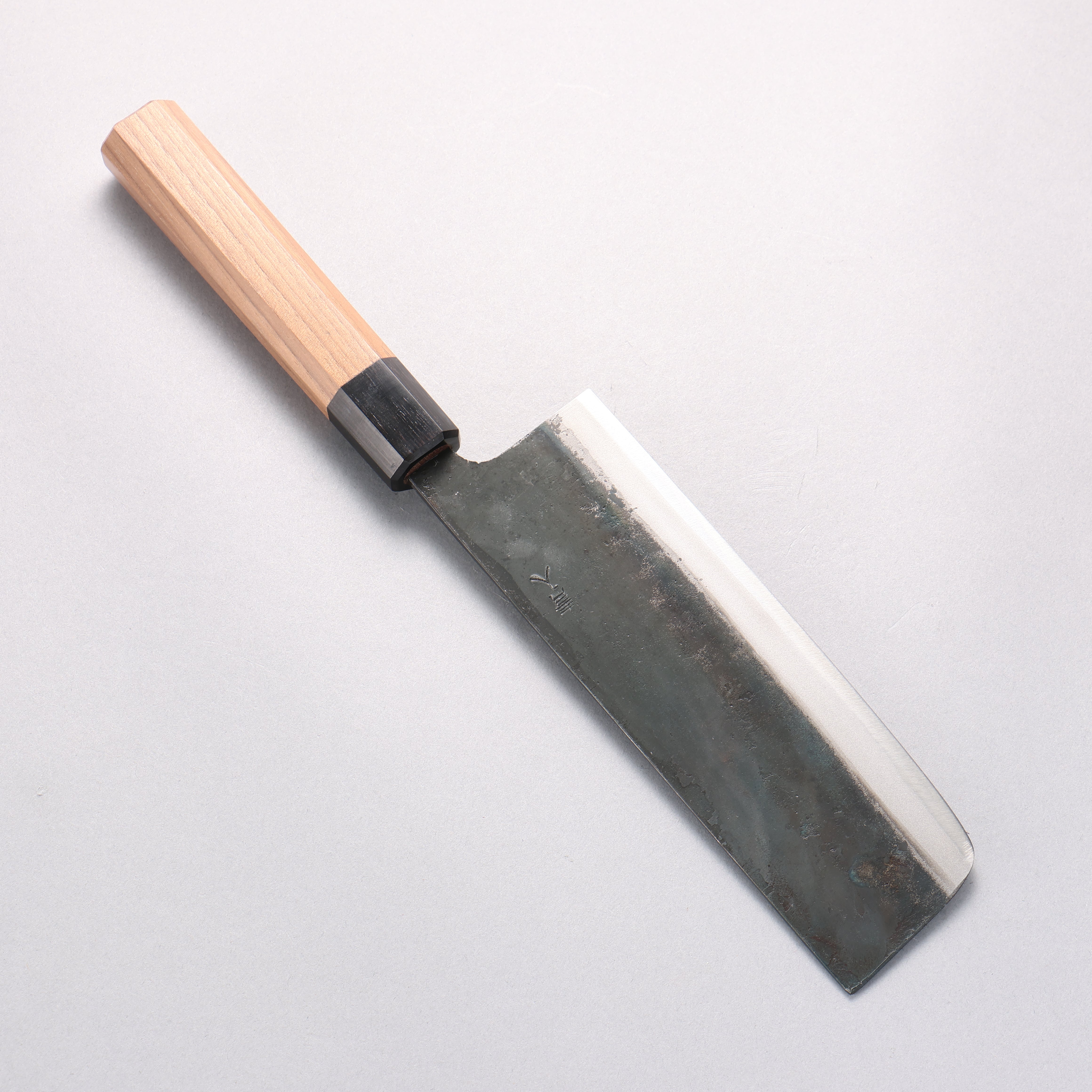 Sakai Takayuki Blue Steel No.2 Kurouchi Nakiri 170mm - Japanny - Best Japanese Knife