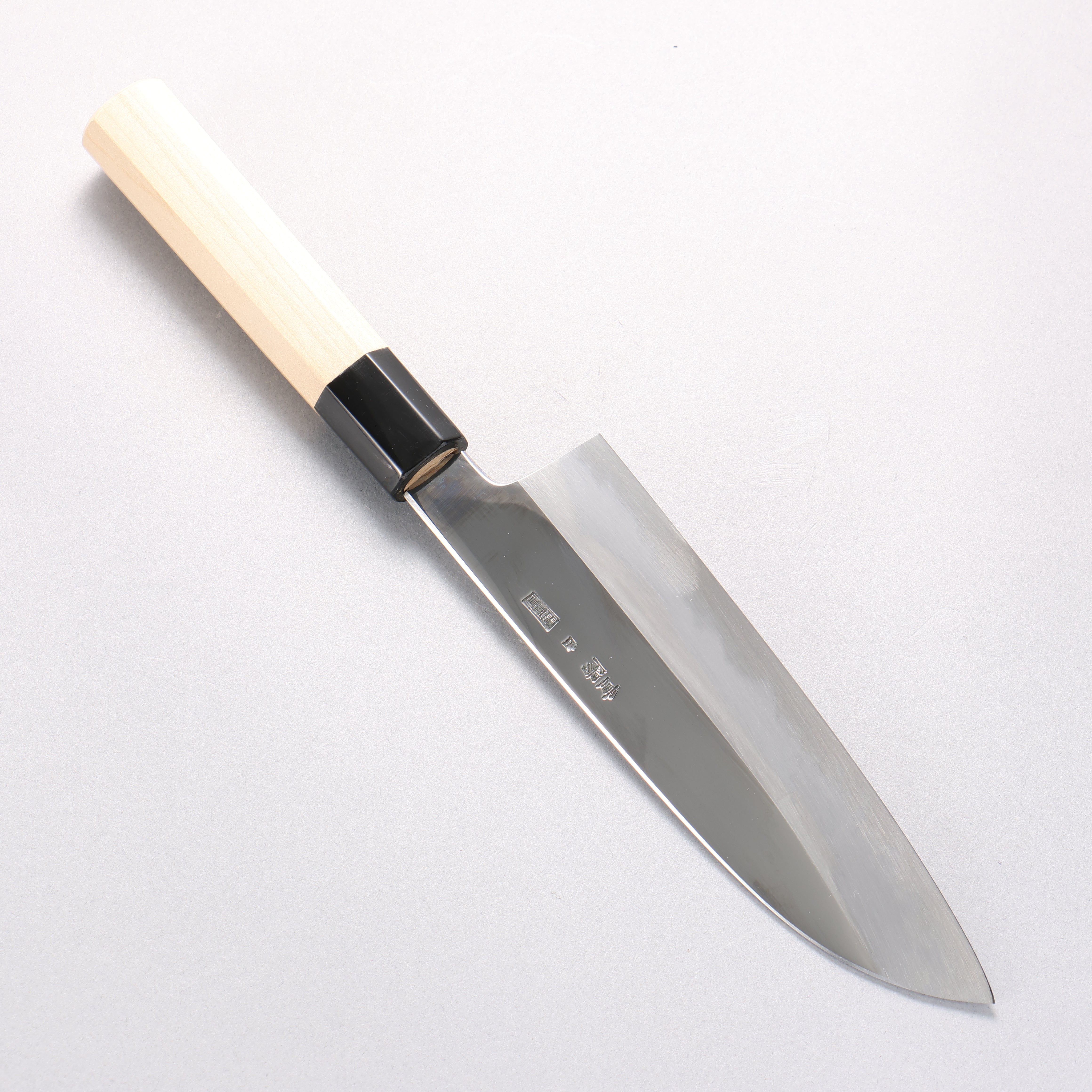 Choyo White Steel Mirrored Finish Santoku 180mm Magnolia Handle - Japanny - Best Japanese Knife