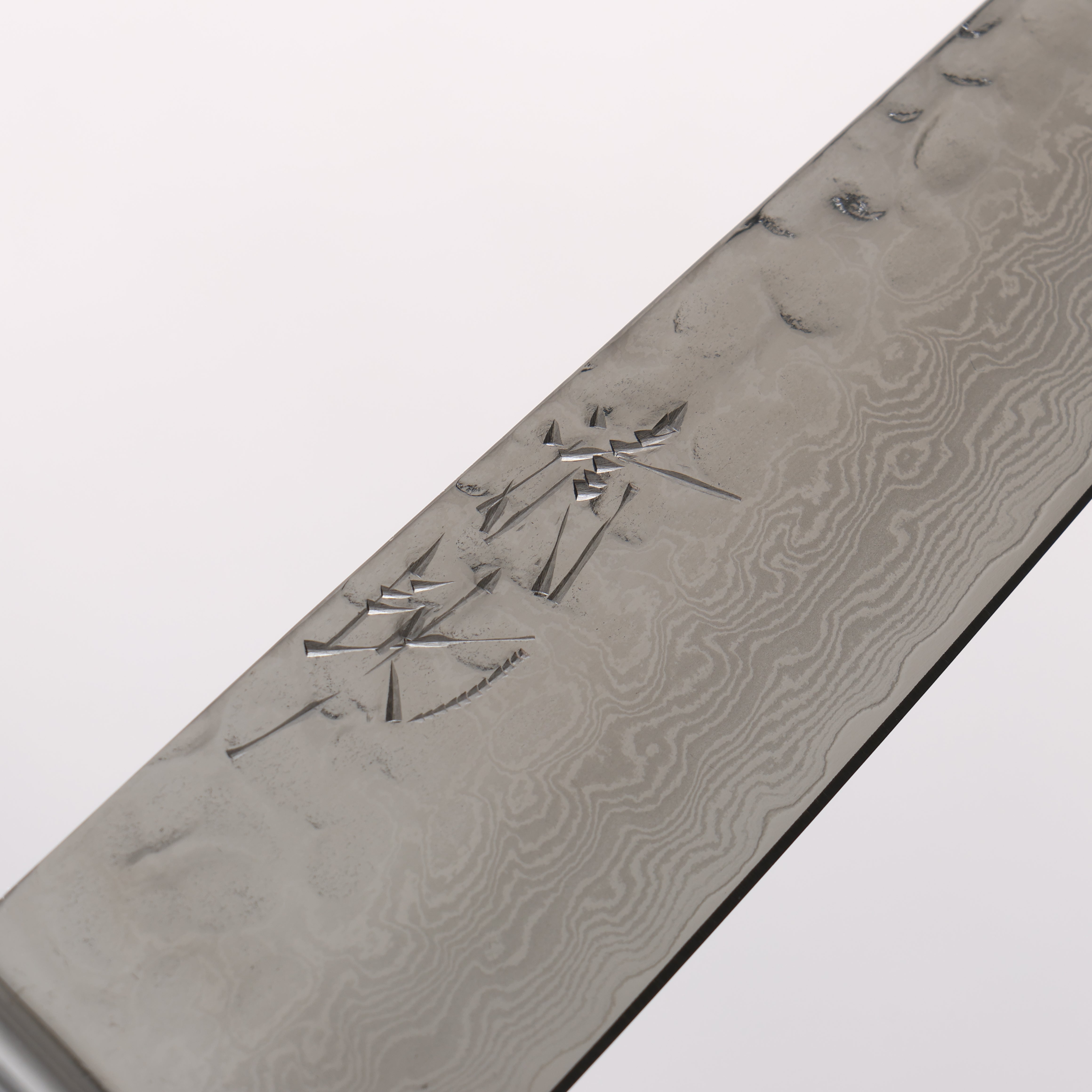 Seisuke VG10 Hammered Damascus Migaki Finished Petty-Utility 135mm Navy blue Pakka wood Handle with Sheath - Japanny - Best Japanese Knife