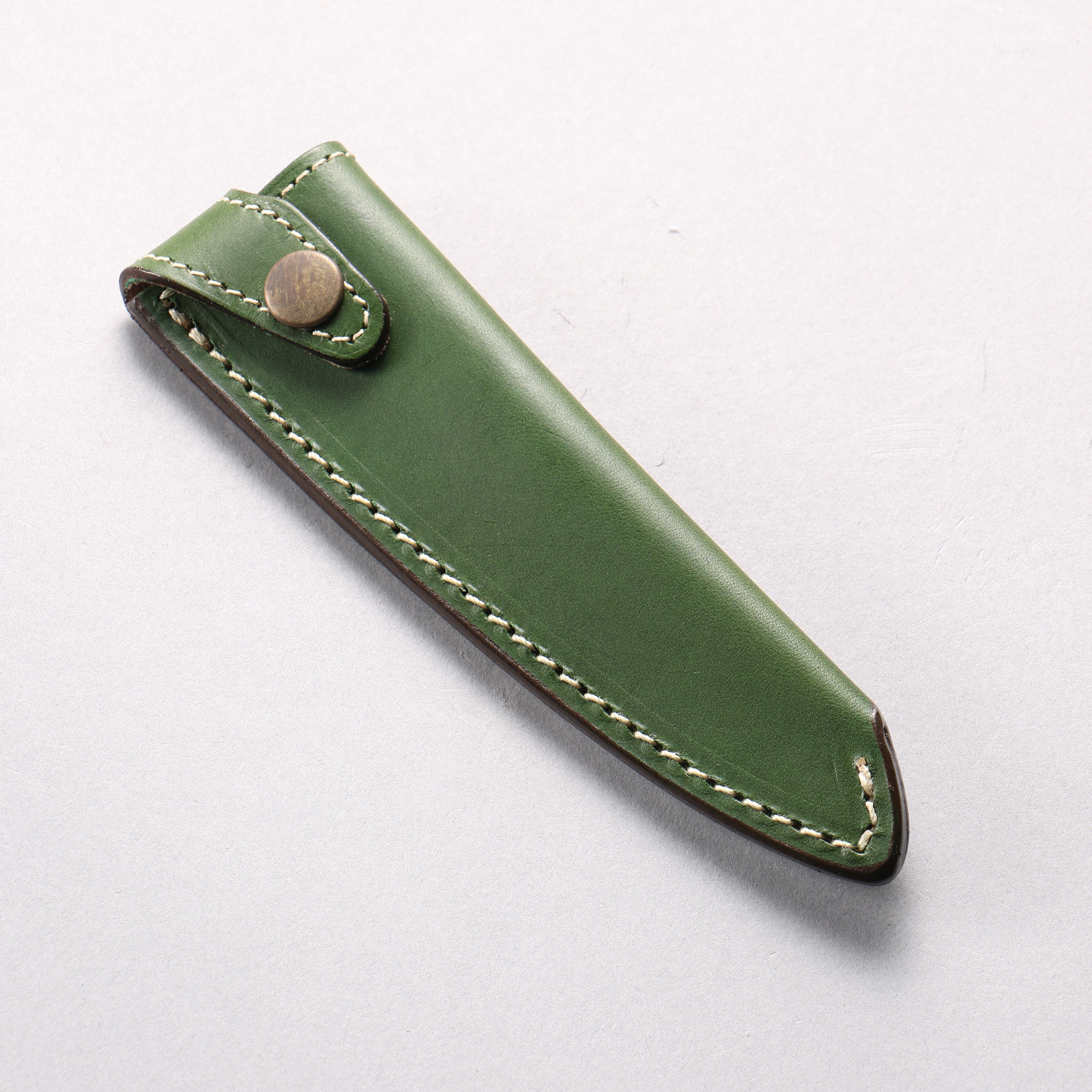 Buttero Green Sheath for 120mm Petty-Utility Leather Sheath - Japanny - Best Japanese Knife