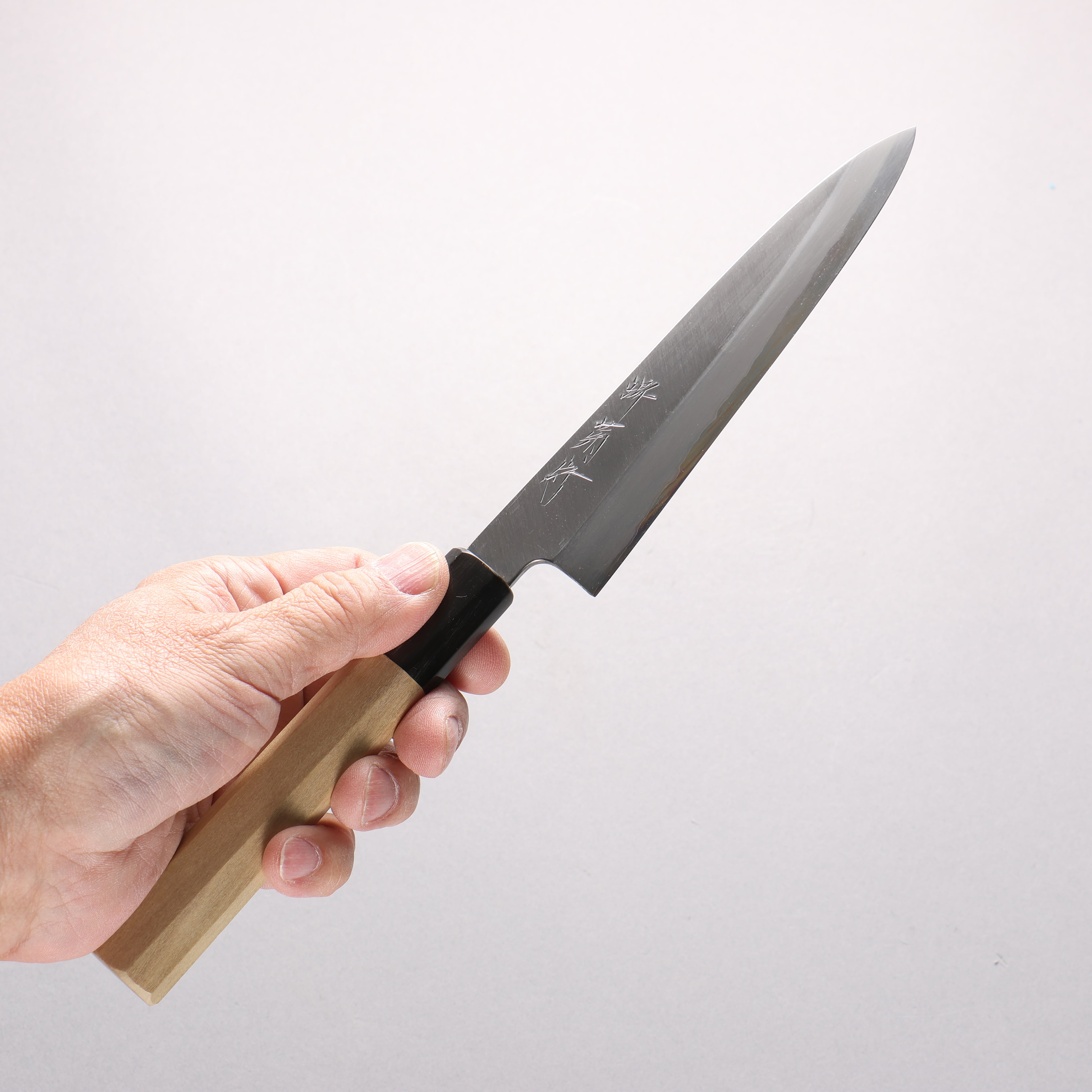 Sakai Kikumori White Steel No.1 Petty-Utility 150mm Magnolia (Ferrule: Water Buffalo Horn) Handle - Japanny - Best Japanese Knife