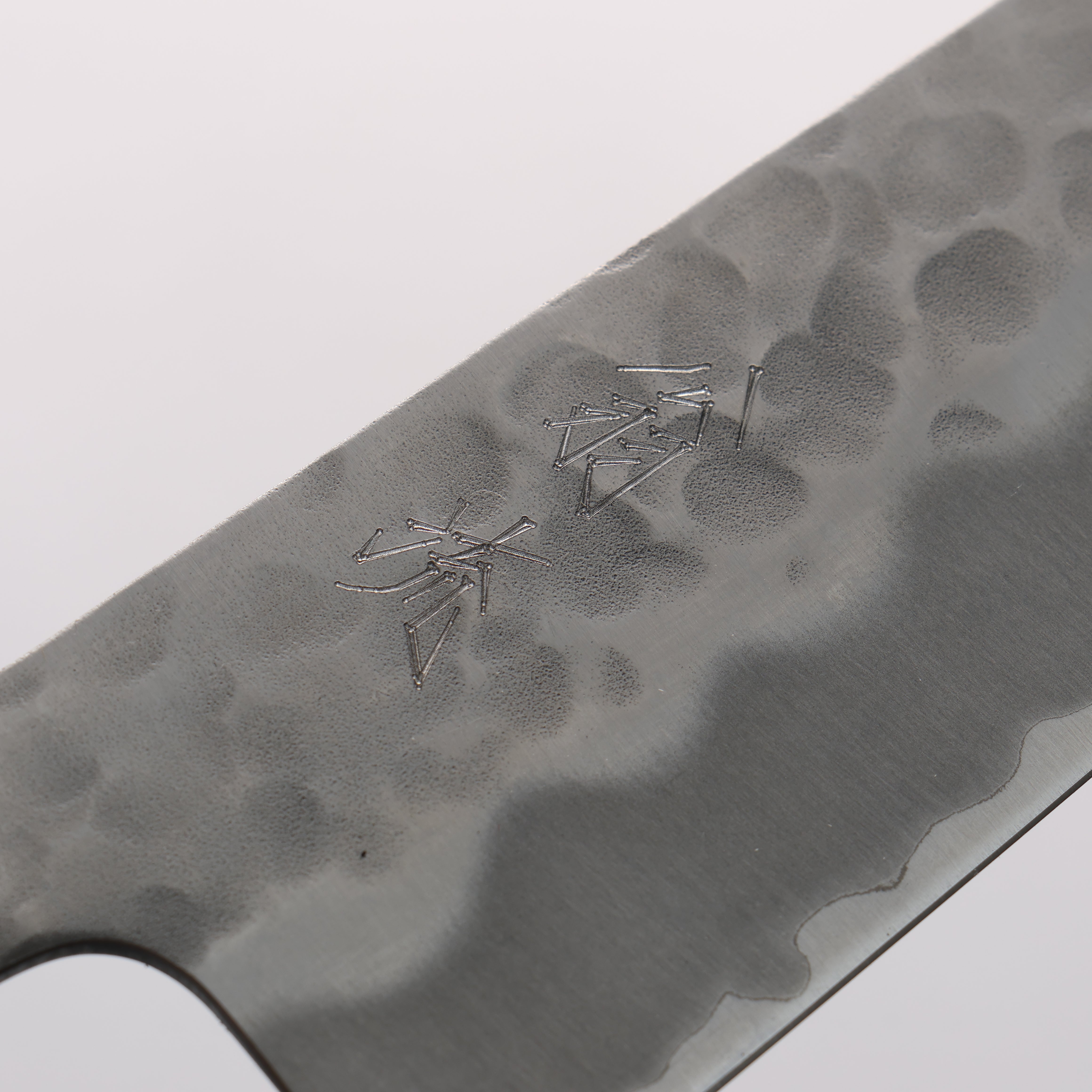 Oul White Steel No.2 Hammered Gyuto 180mm Keyaki (Japanese Elm) Handle - Japanny - Best Japanese Knife