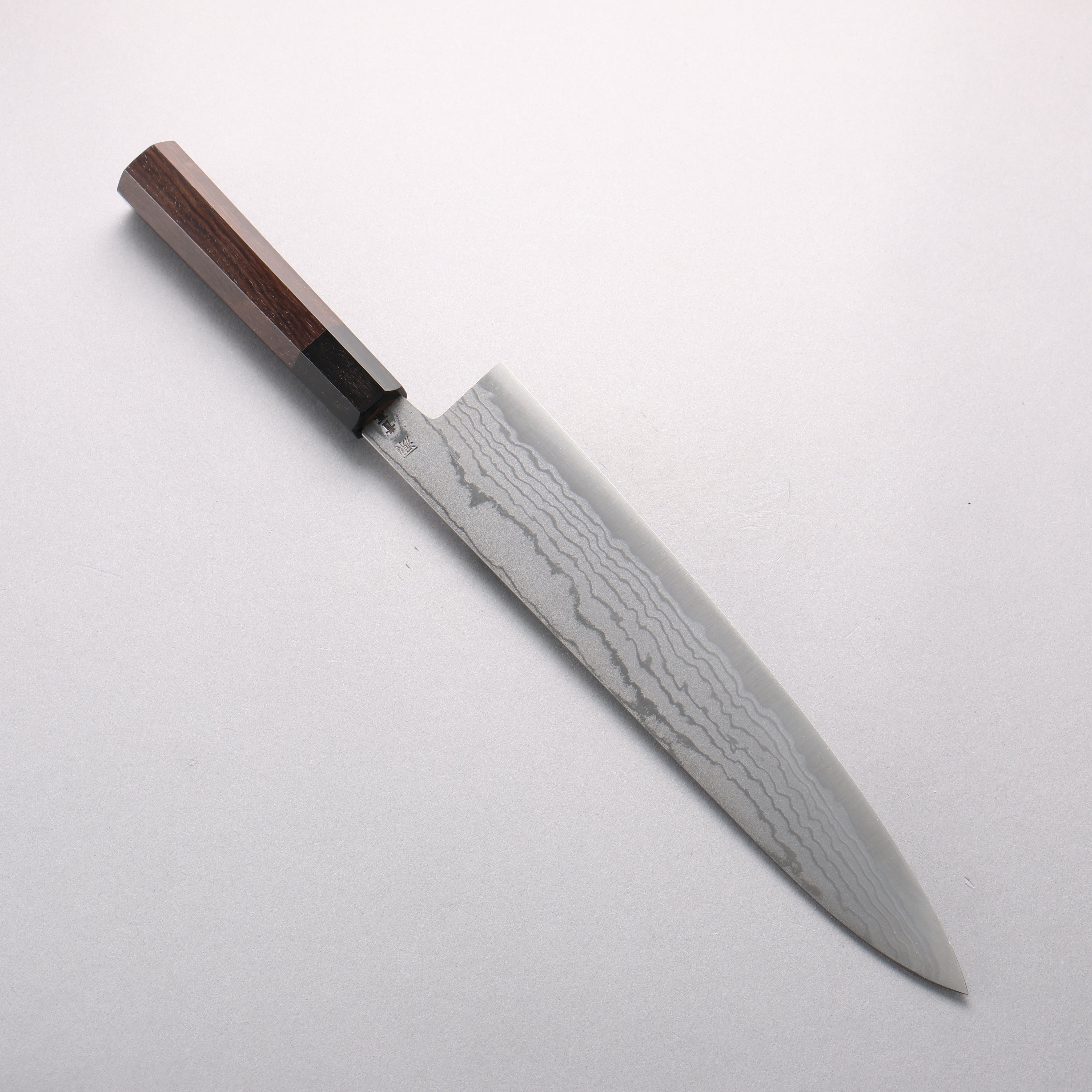 Shigeki Tanaka Blue Steel No.2 Damascus Gyuto 270mm Walnut Handle - Japanny - Best Japanese Knife