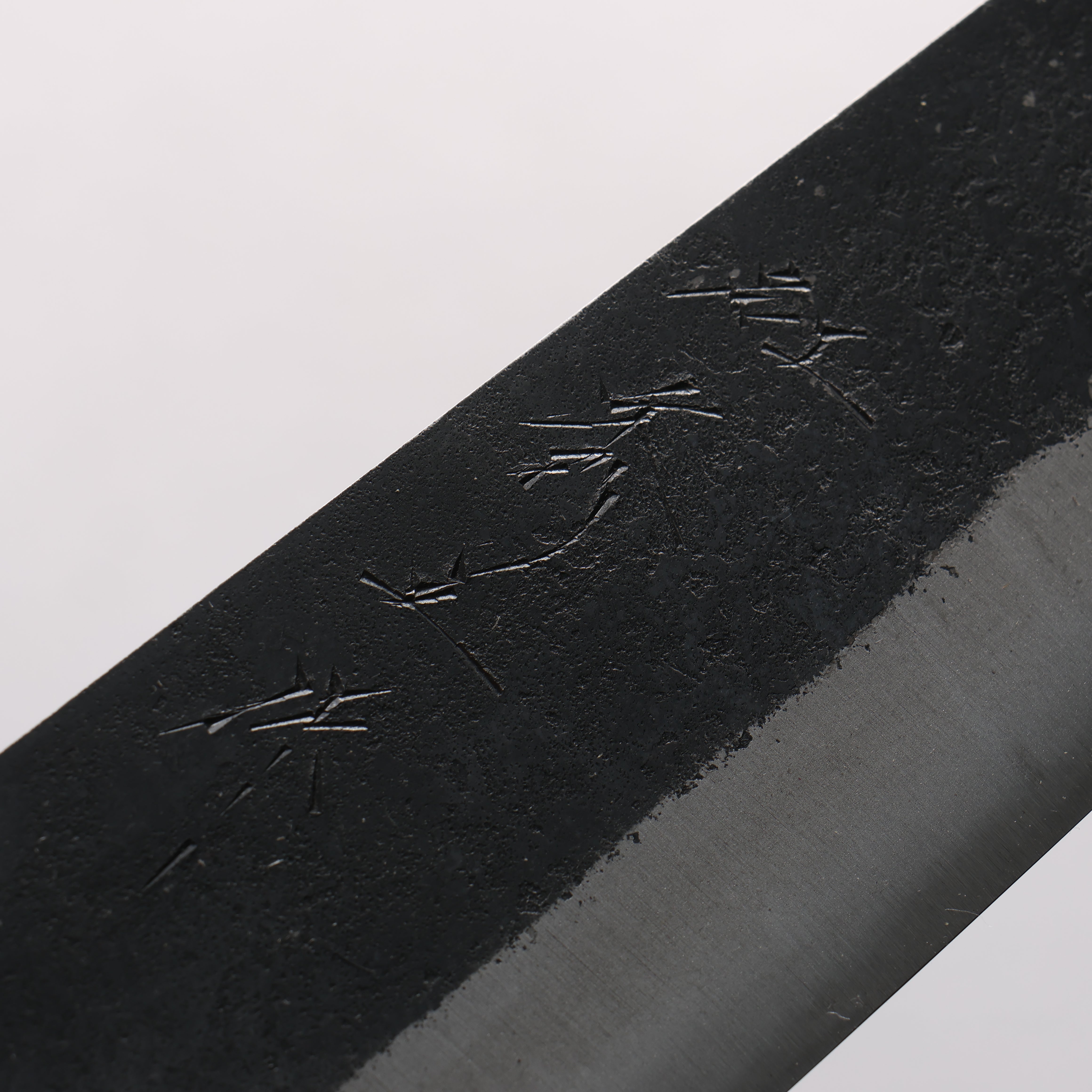 Shigeki Tanaka TEKKA Blue Steel No.2 Kurouchi Hammered(square) Kiritsuke Gyuto 270mm Walnut Handle - Japanny - Best Japanese Knife