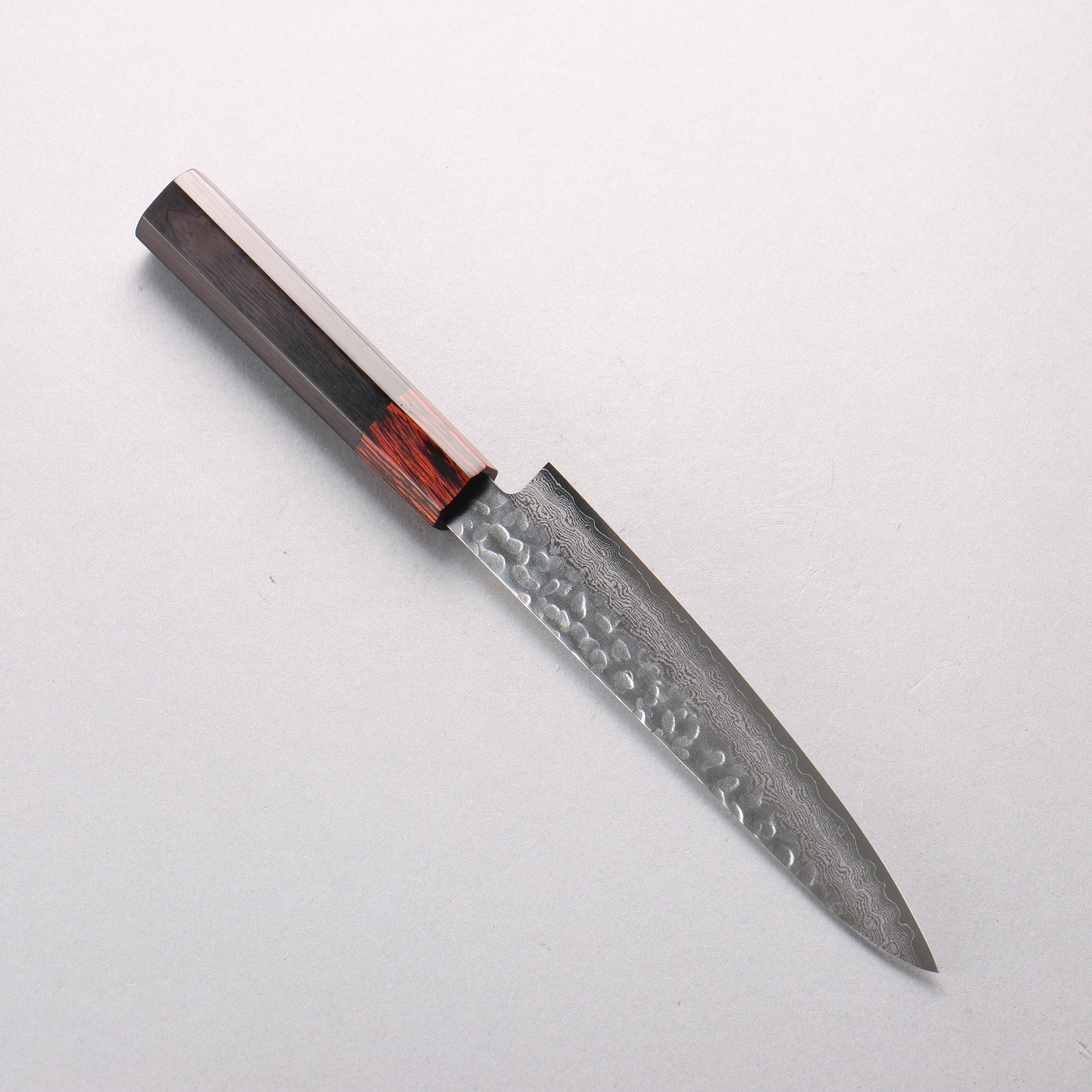Seisuke VG10 33 Layer Hammered Damascus Petty-Utility 135mm Black Pakka wood Handle - Japanny - Best Japanese Knife