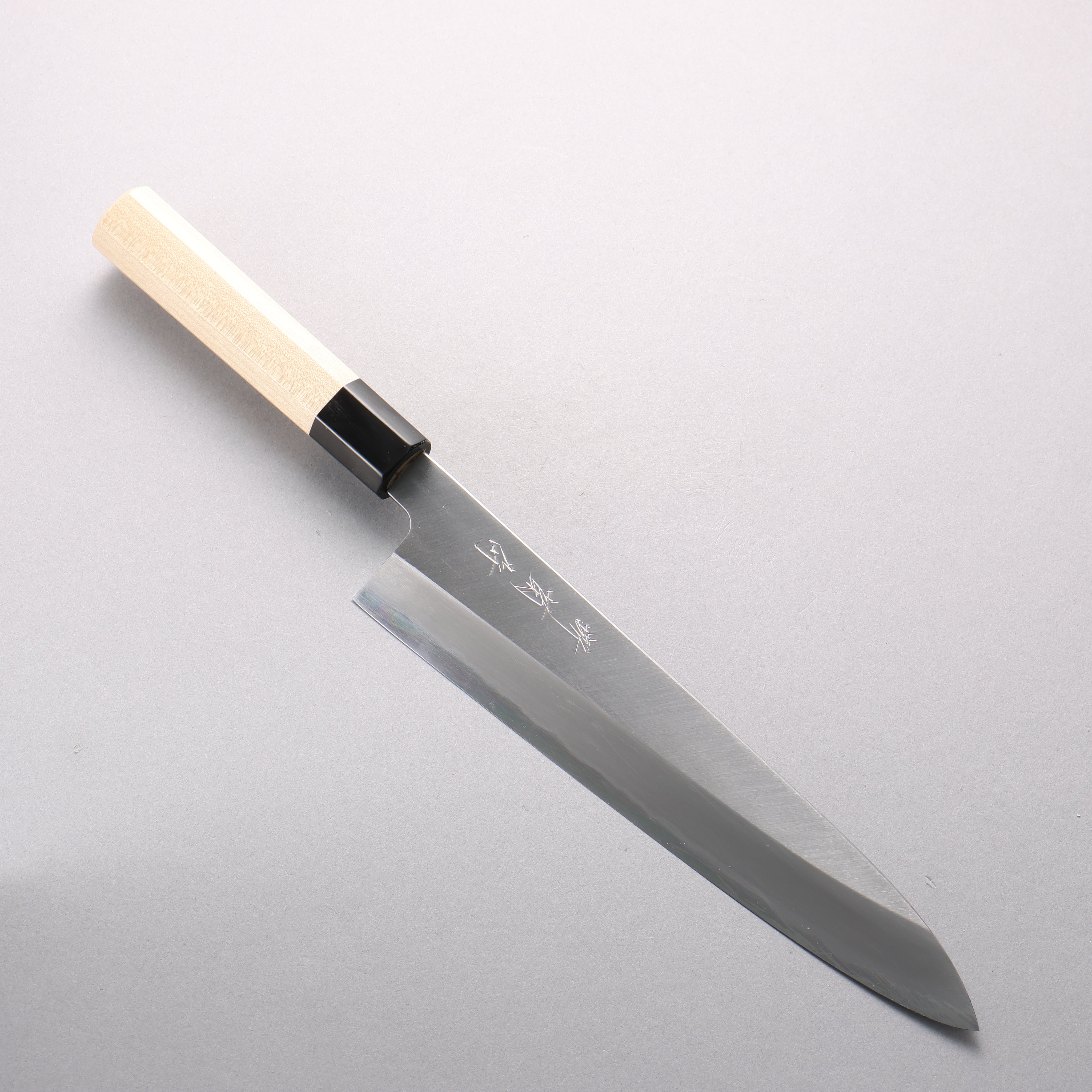Sakai Kikumori White Steel No.1 Gyuto 240mm Magnolia (Ferrule: Water Buffalo Horn) Handle - Japanny - Best Japanese Knife