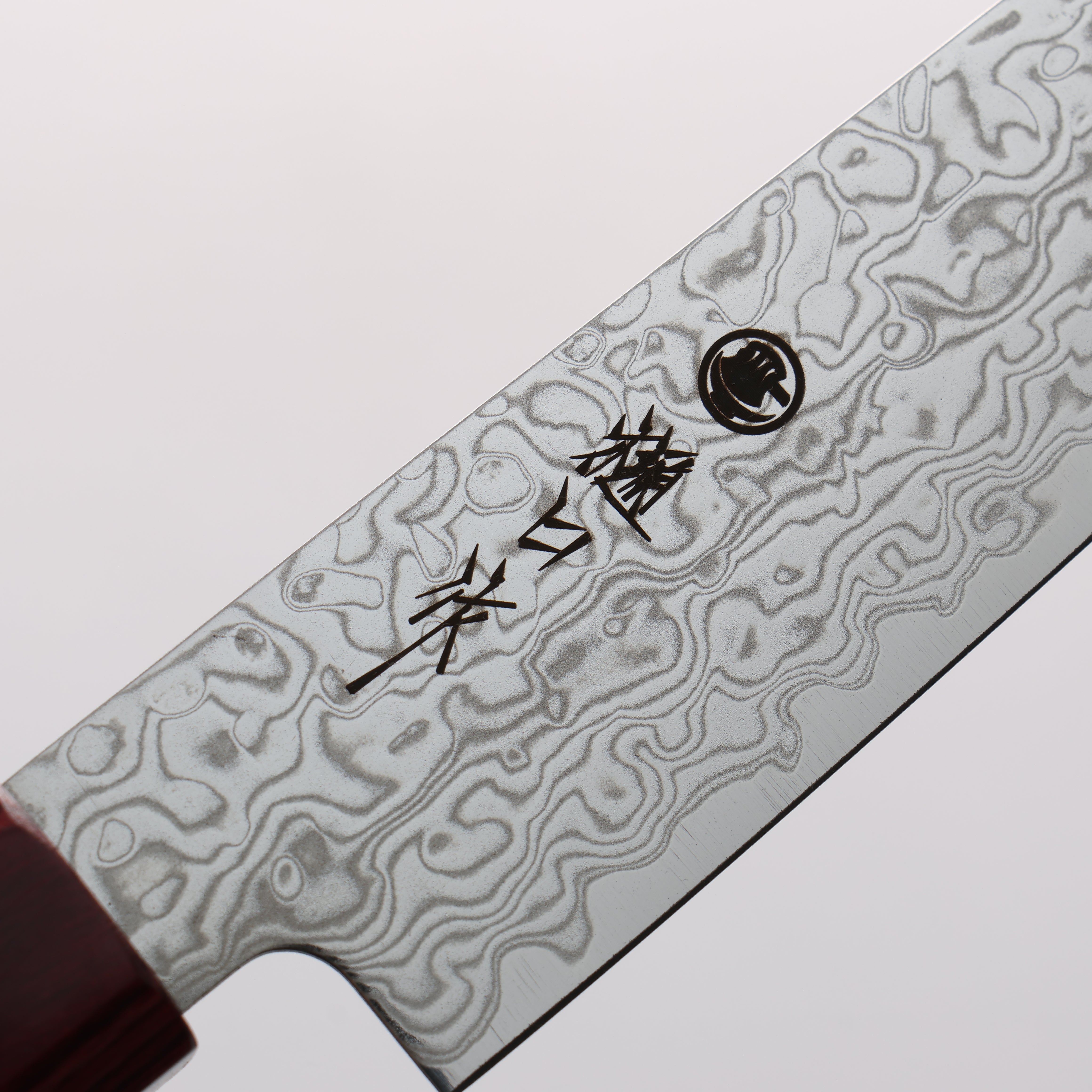 Higuchi SG2 Damascus Migaki Finished Petty-Utility 150mm Red Pakka wood Handle - Japanny - Best Japanese Knife