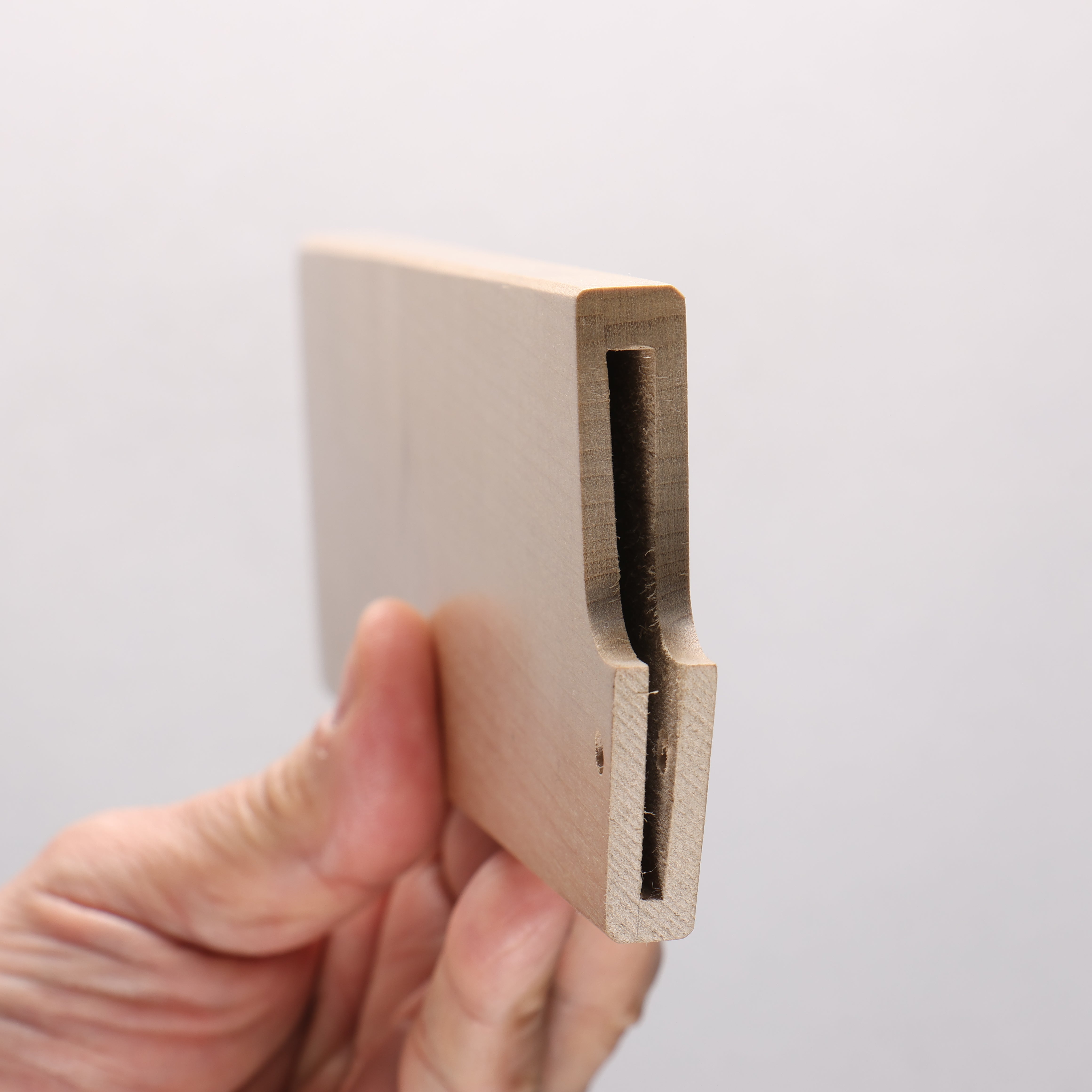 For large and thin blades Magnolia Sheath for 180mm Nakiri with Plywood pin - Japanny - Best Japanese Knife