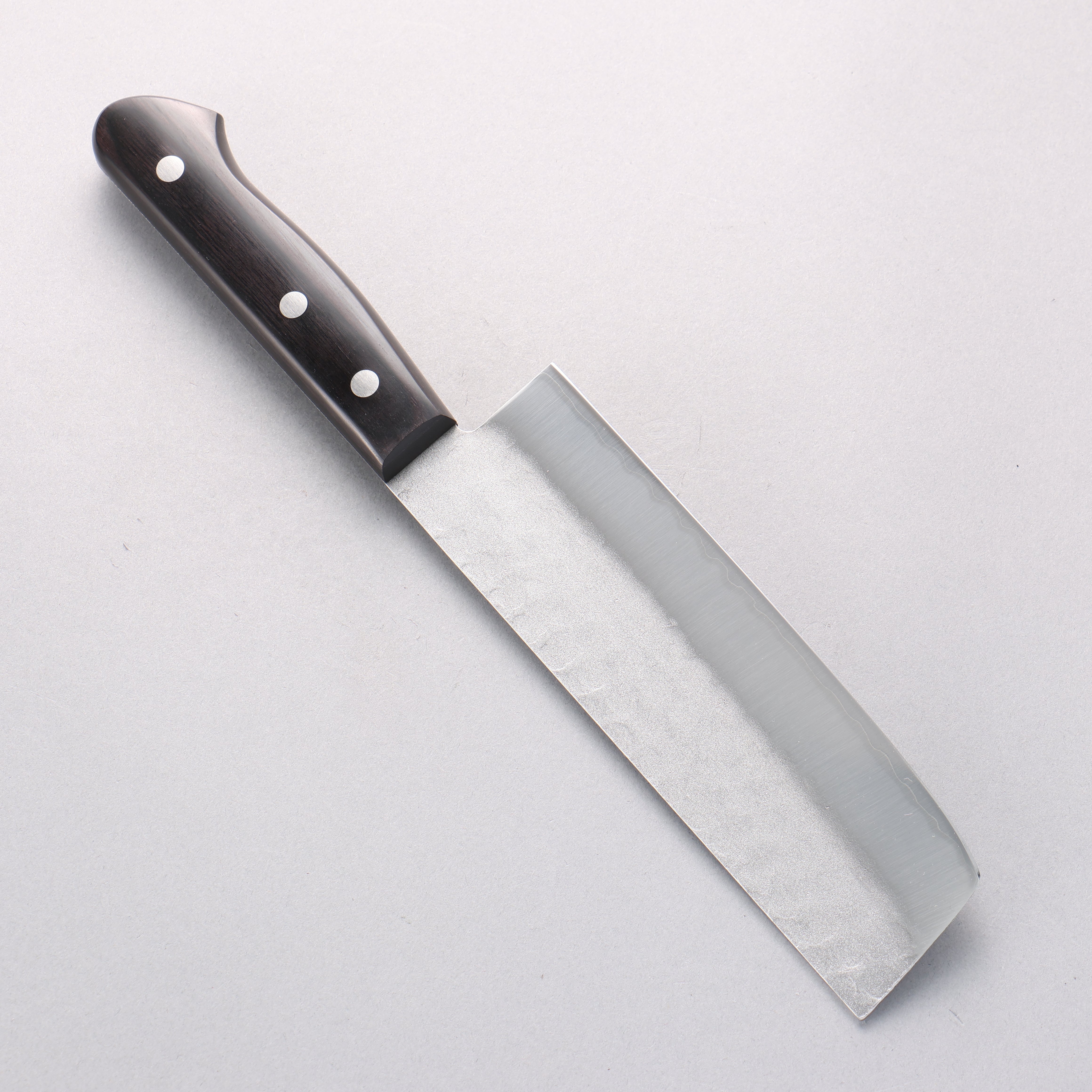 Sakai Takayuki Blue Steel Hammered 3 Layer Nakiri 165mm - Japanny - Best Japanese Knife
