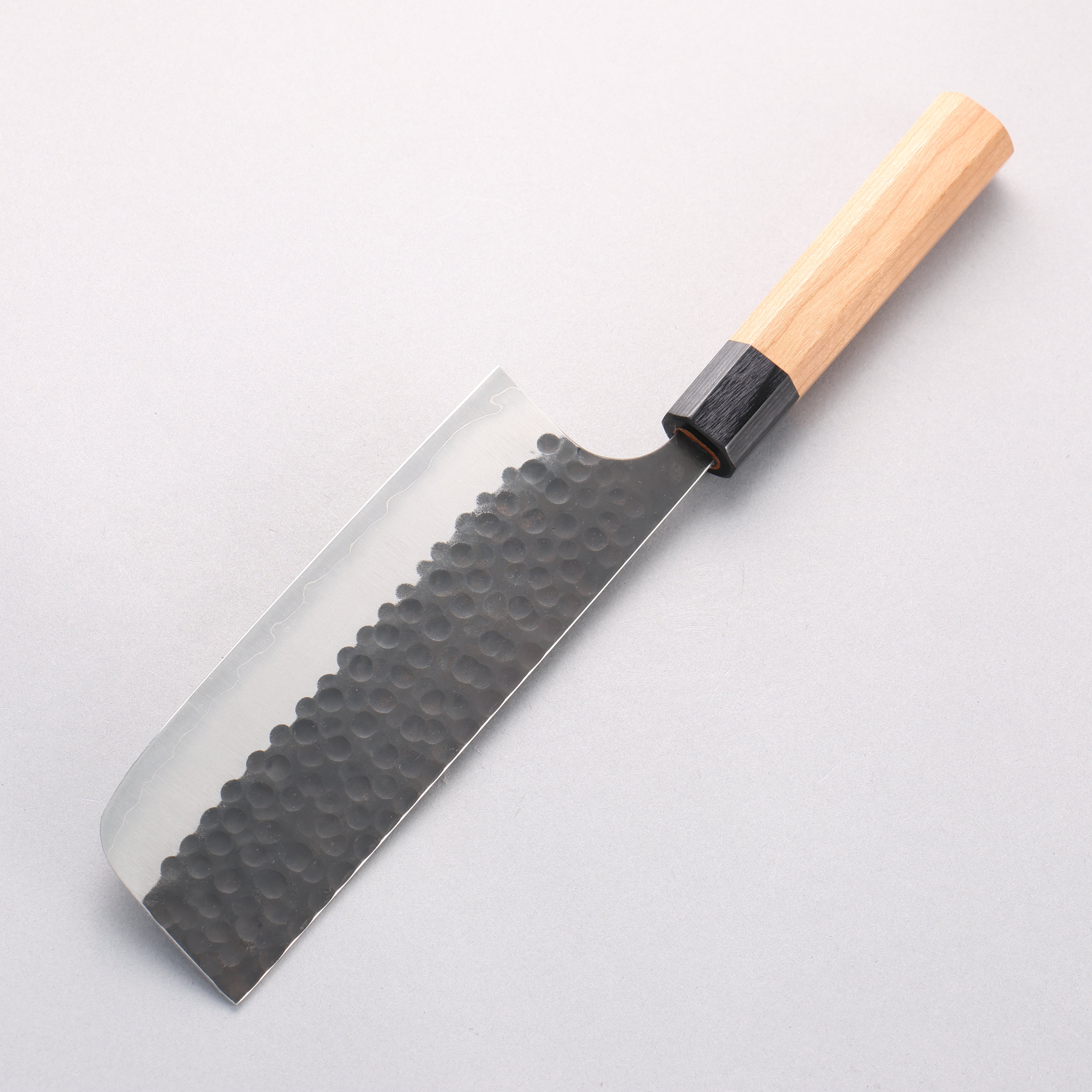 Masakage Koishi Blue Super Black Finished Nakiri 165mm American Cherry Handle - Japanny - Best Japanese Knife