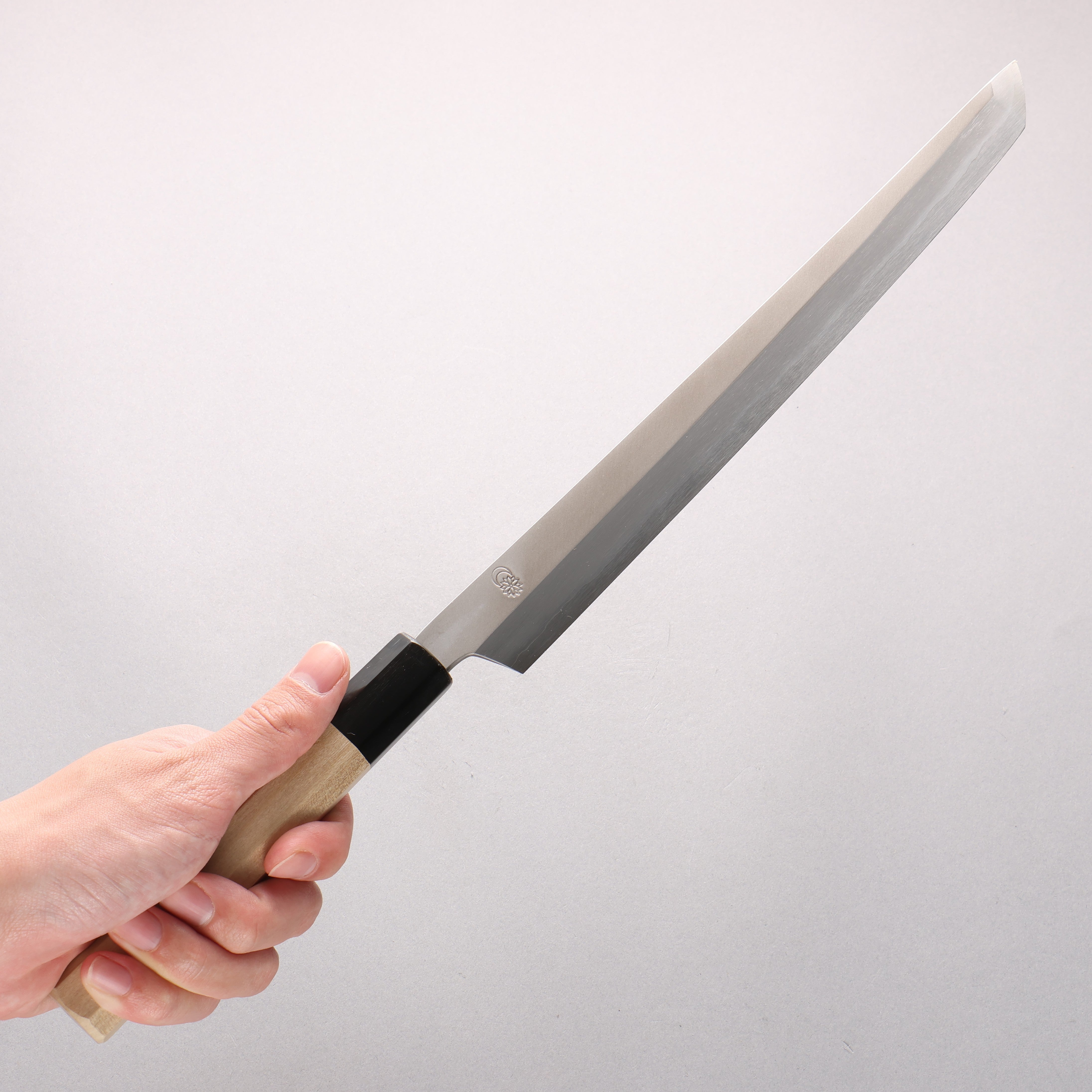 Kikuzuki Silver Steel No.3 Bokashi Sakimaru Takohiki 270mm Magnolia Handle - Japanny - Best Japanese Knife