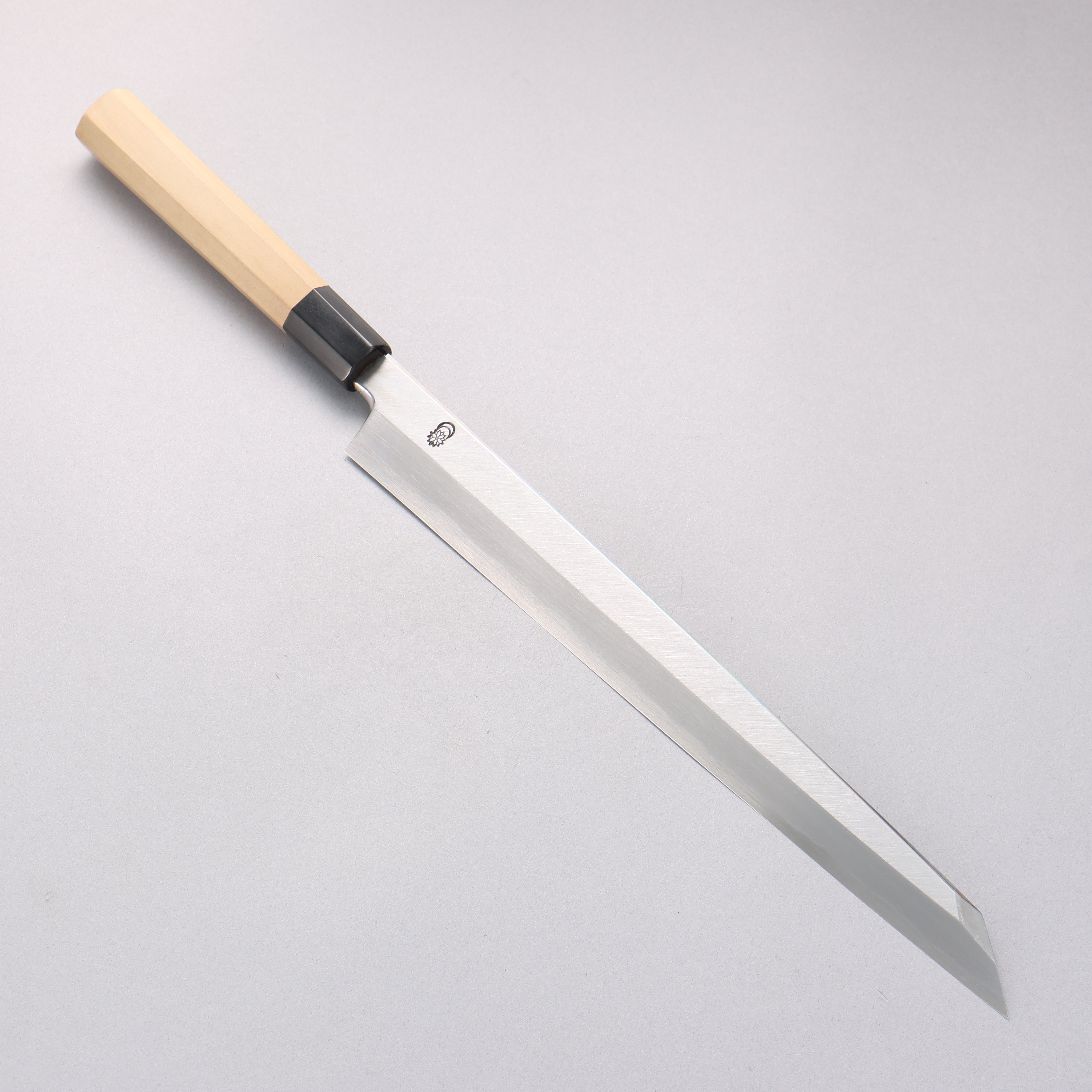 Kikuzuki White Steel No.2 Kasumitogi Kiritsuke Yanagiba 300mm Magnolia Handle - Japanny - Best Japanese Knife
