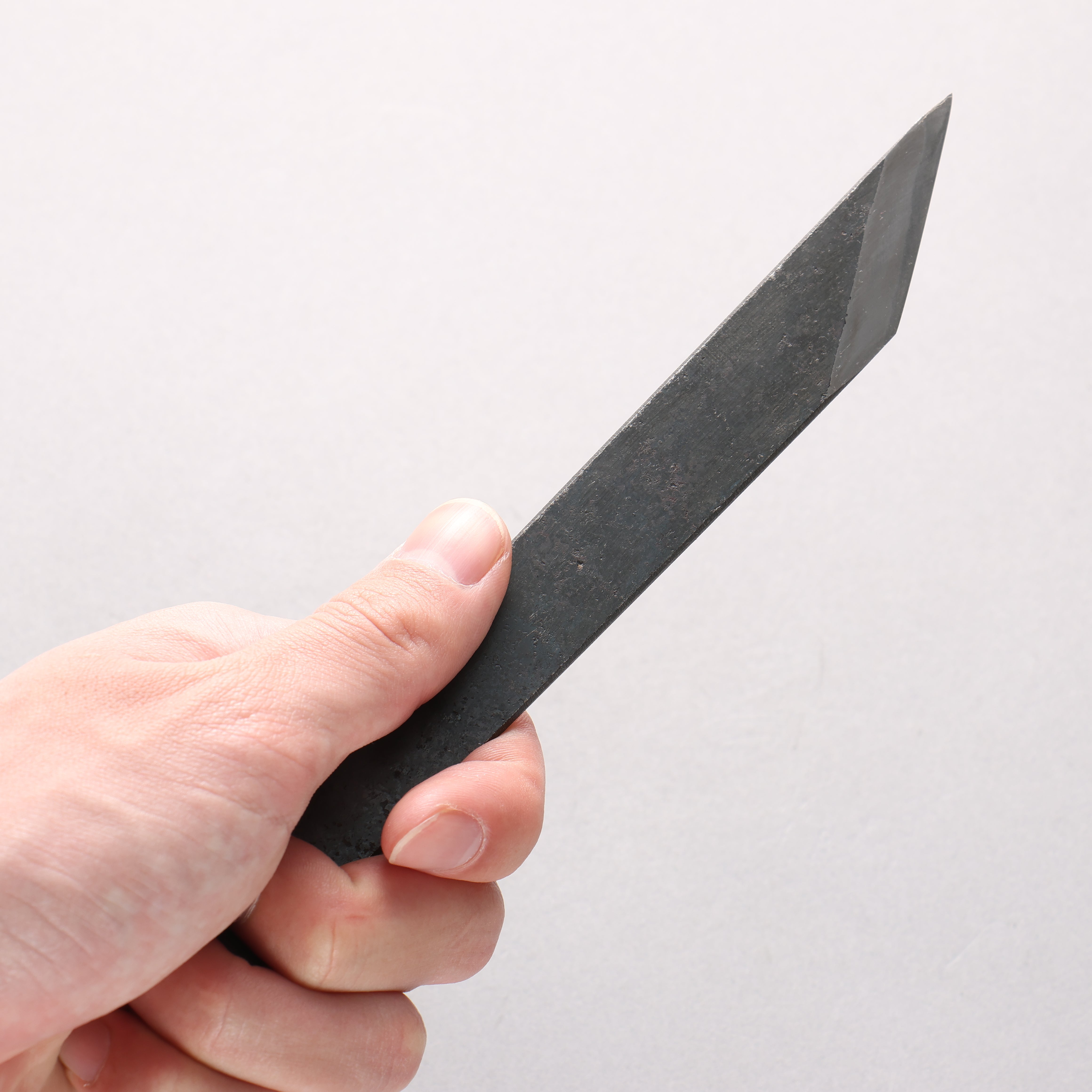 Minamoto Akitada Blue Steel Black Finished Kiridashi 21.6mm - Japanny - Best Japanese Knife