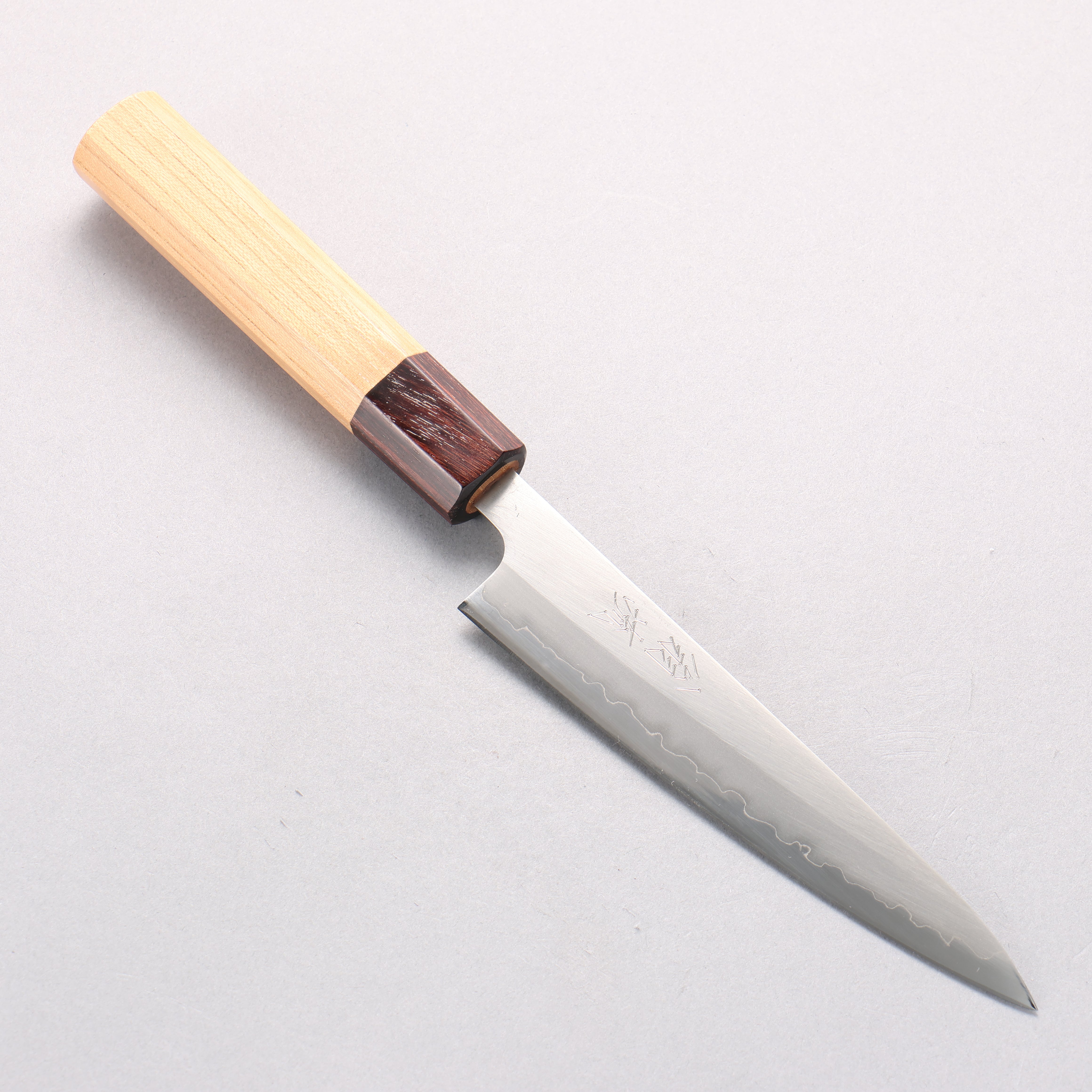 Oul White Steel No.1 Petty-Utility 135mm Keyaki (Japanese Elm) Handle - Japanny - Best Japanese Knife