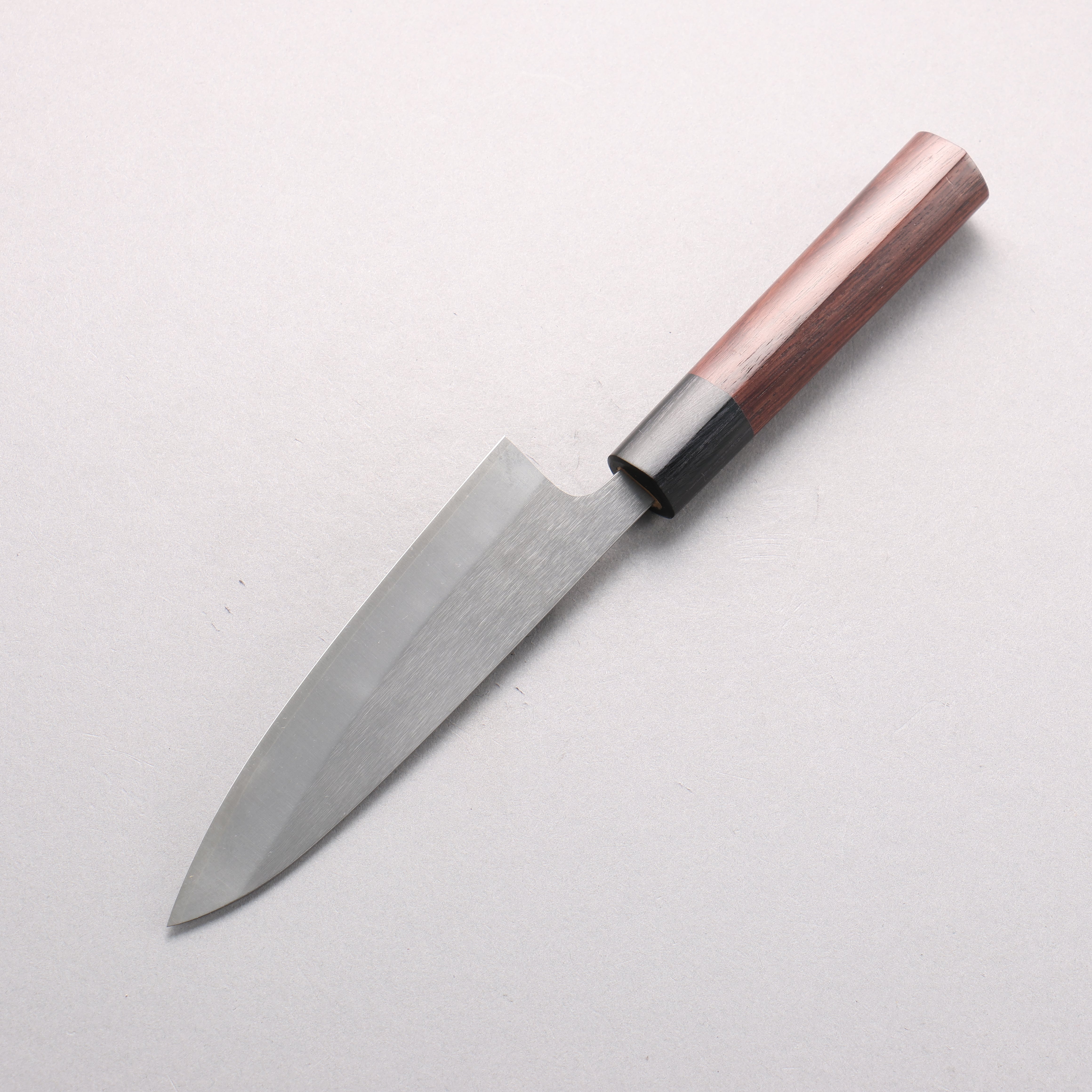 Shungo Ogata SG2 Vertical and Horizontal Hairlines Petty-Utility 135mm Rosewood Handle - Japanny - Best Japanese Knife
