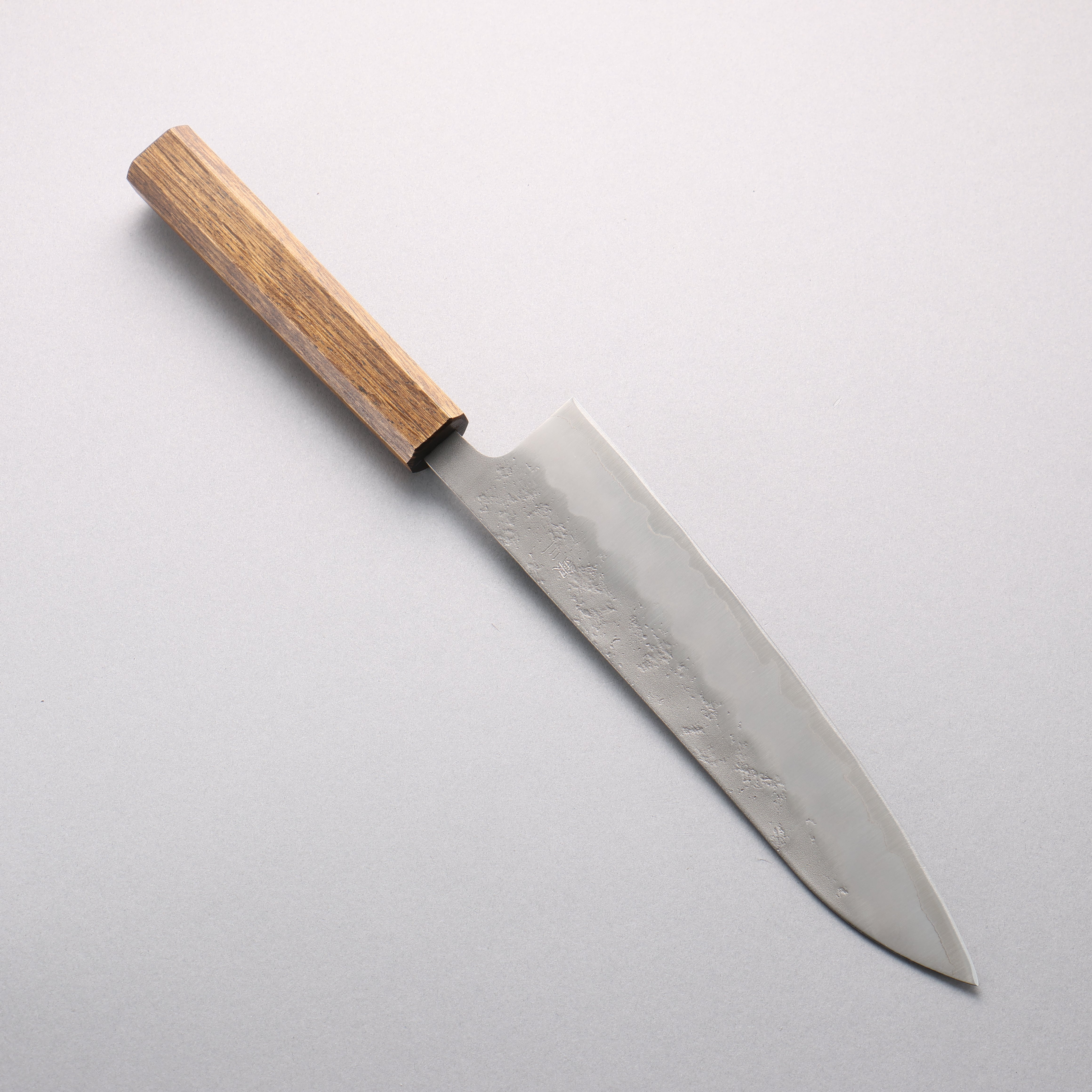 Oul Silver Steel No.3 Nashiji Gyuto 210mm Oak Handle - Japanny - Best Japanese Knife