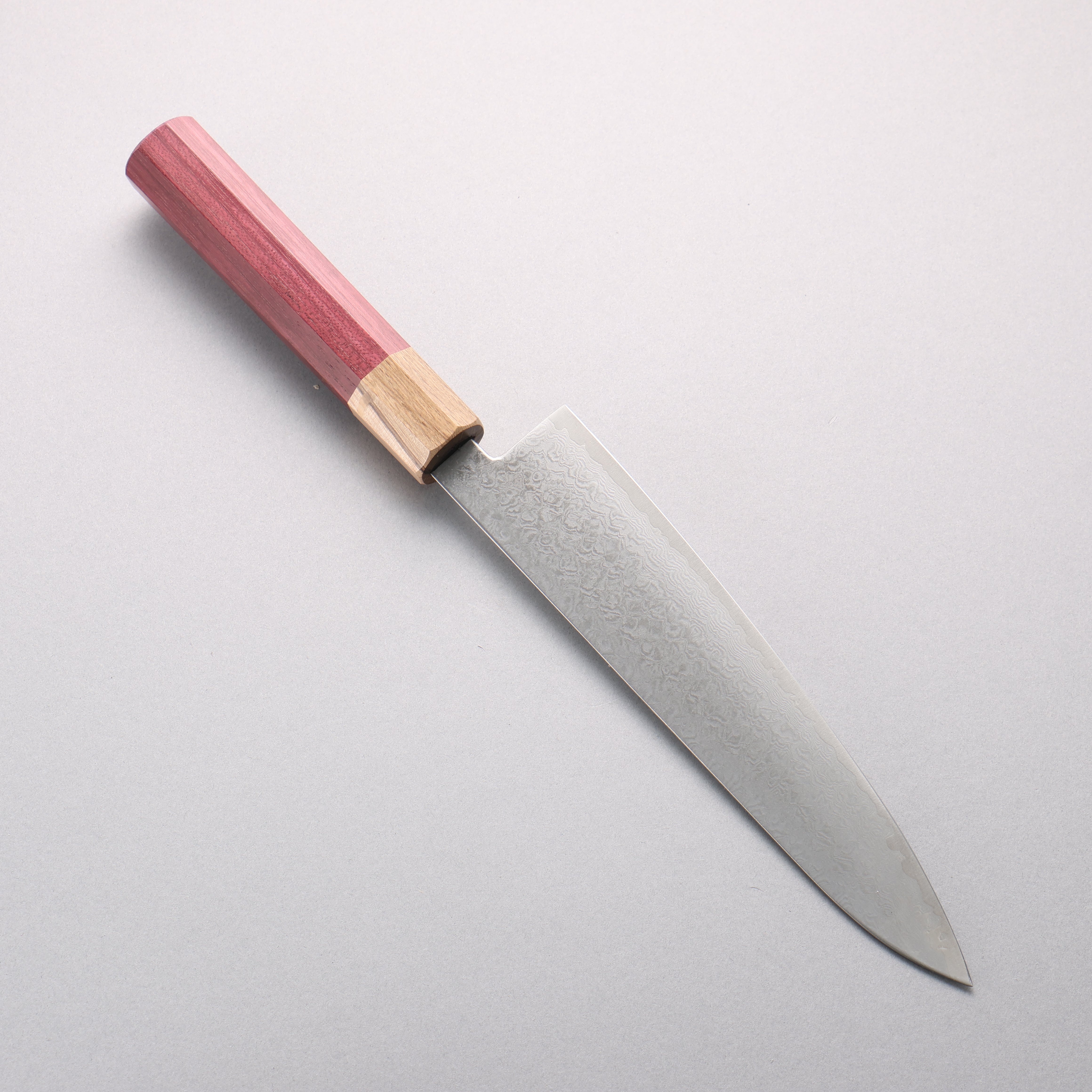 Fukube VG10 16 Layer Damascus Gyuto 210mm Purple Heart Handle - Japanny - Best Japanese Knife
