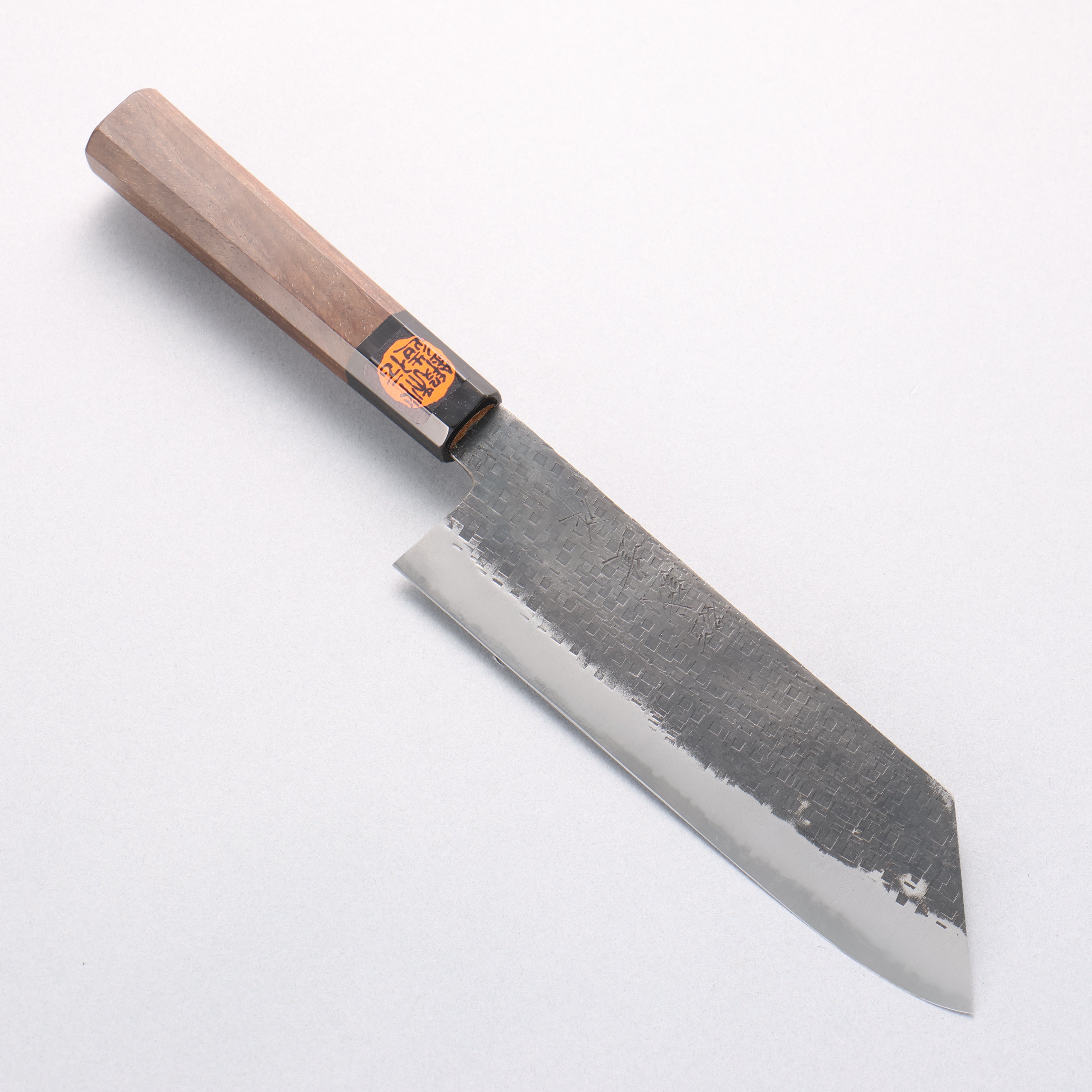 Shigeki Tanaka Blue Steel No.2 TEKKA Kurouchi Nakiri Japanese Chef Knife 165mm - Japanny - Best Japanese Knife