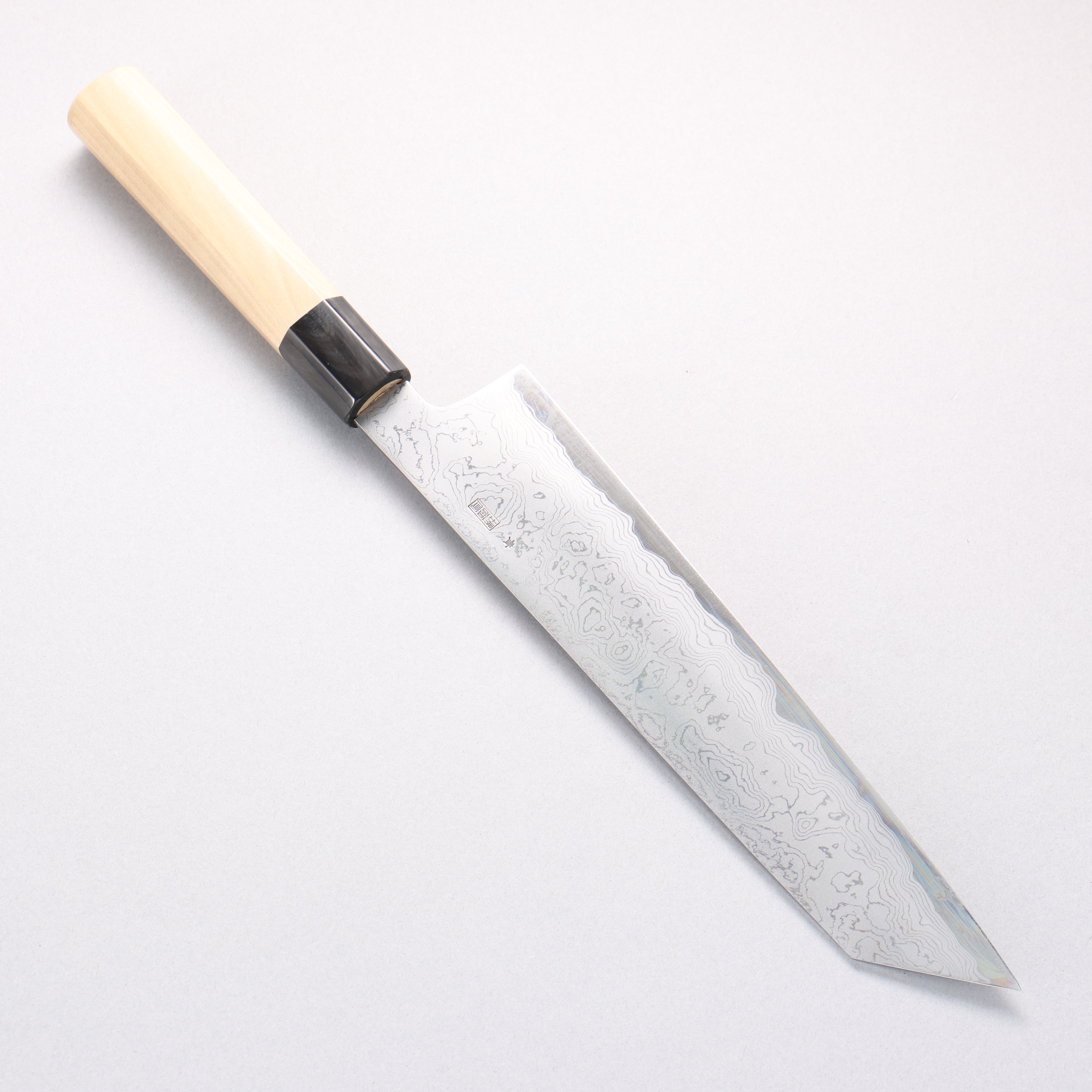 Kikuzuki Blue Steel No.1 Damascus Kiritsuke Gyuto 240mm Magnolia Handle - Japanny - Best Japanese Knife