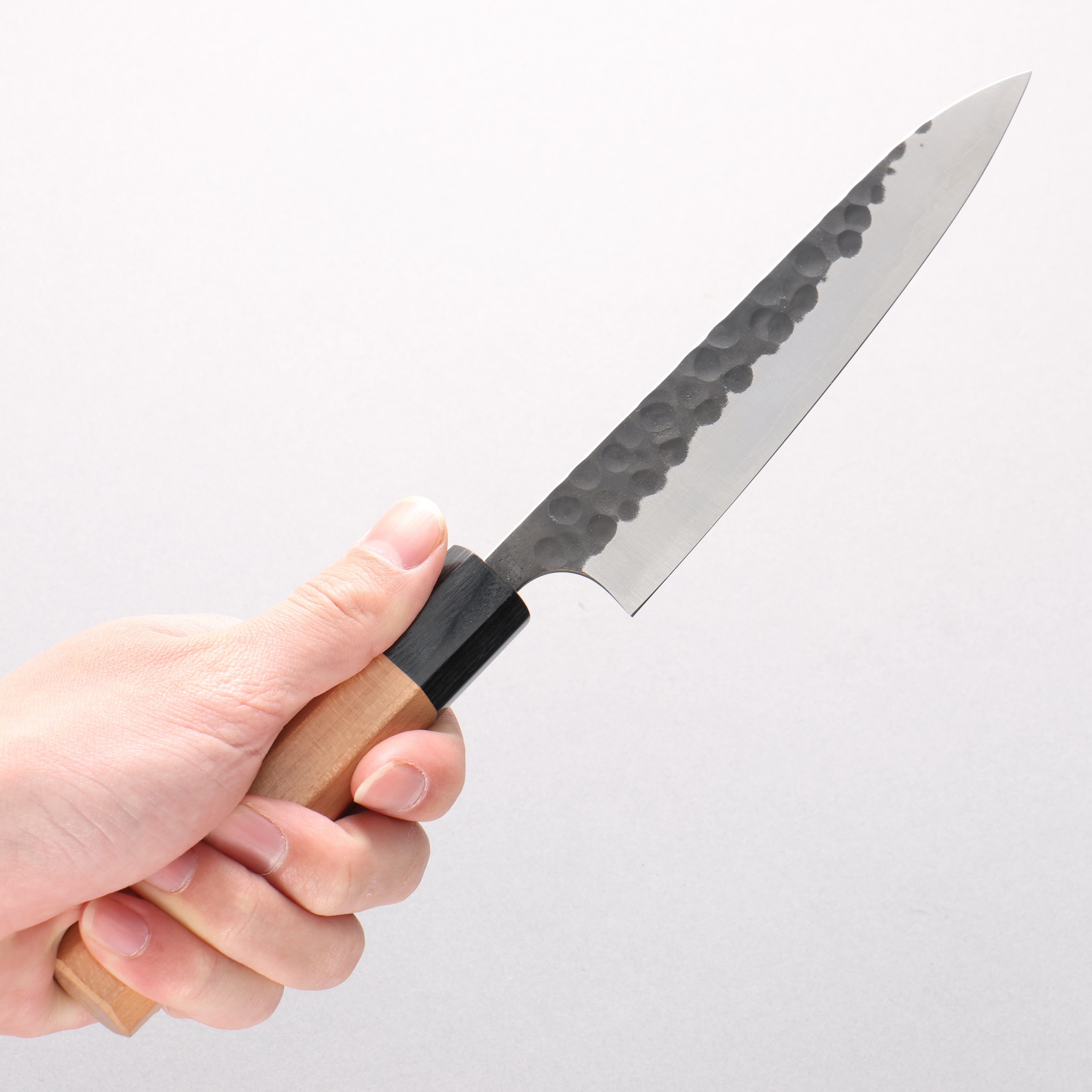 Masakage Koishi Blue Super Black Finished Petty-Utility 150mm American Cherry Handle - Japanny - Best Japanese Knife