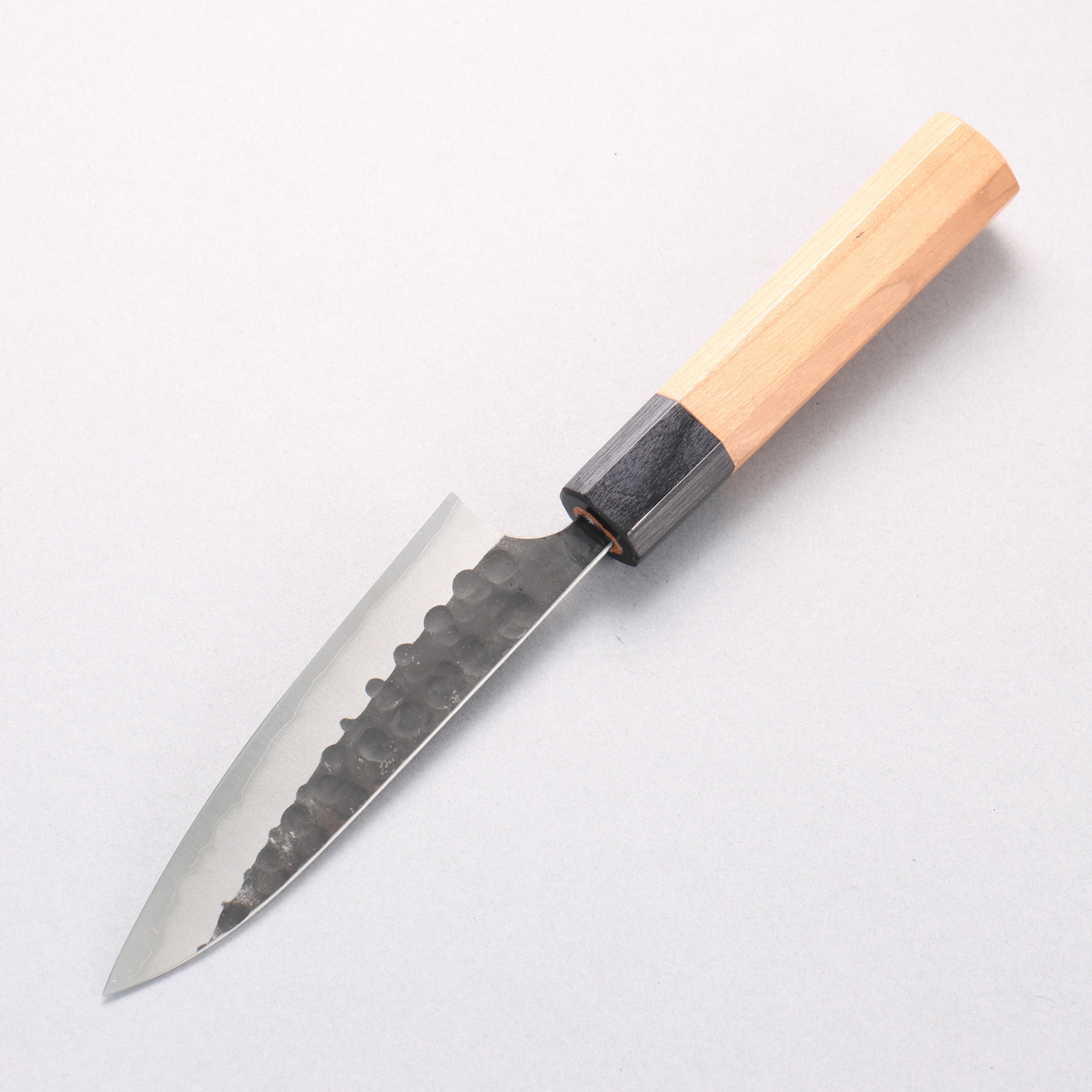 Masakage Koishi Blue Super Black Finished Petty-Utility 120mm American Cherry Handle - Japanny - Best Japanese Knife