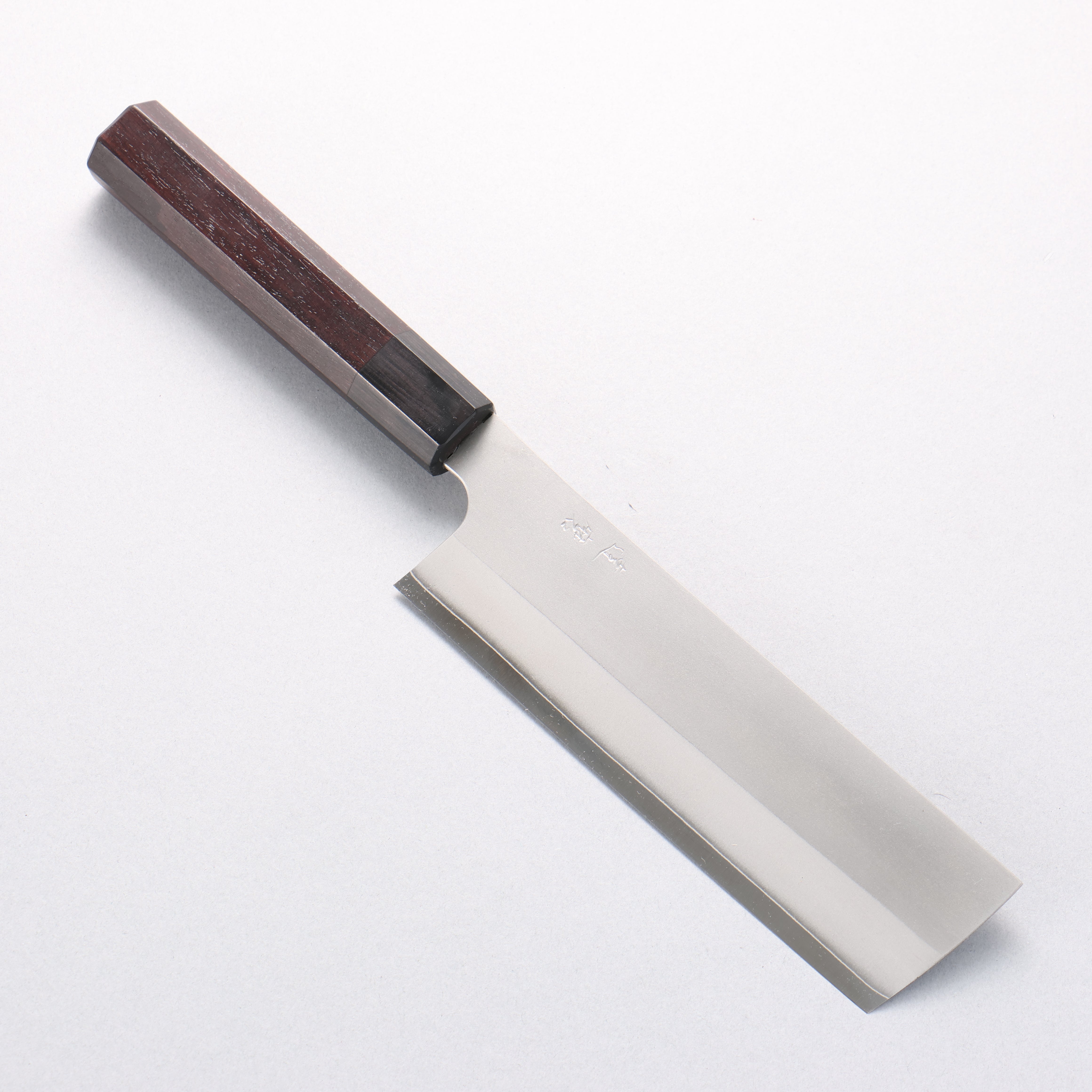 Daruma Silver Steel No.3 Nakiri 165mm Rosewood (Ferrule: Black Pakka Wood) Handle - Japanny - Best Japanese Knife