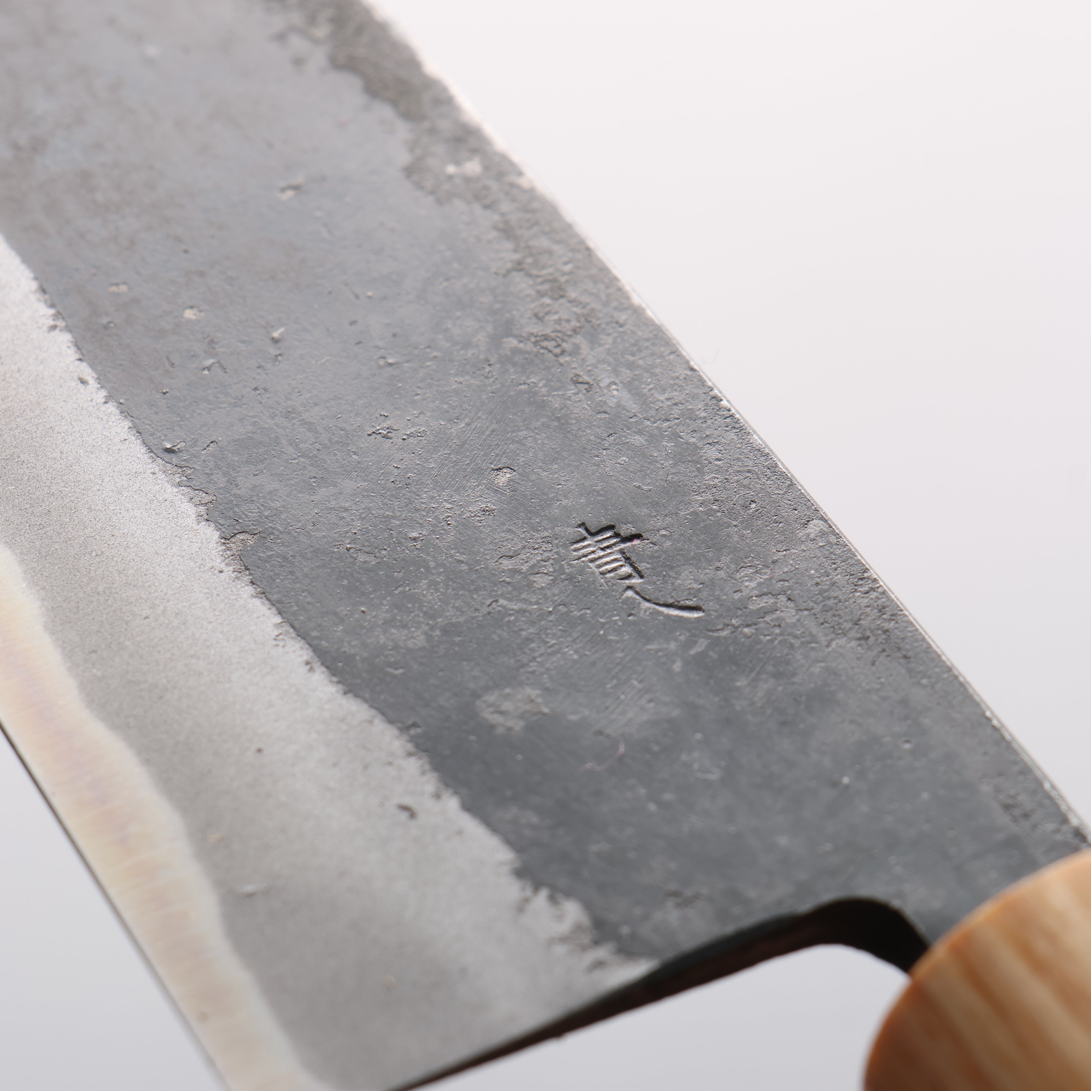 Kouki Blue Steel No.2 Black Finished Small Santoku 150mm American Cherry Handle - Japanny - Best Japanese Knife