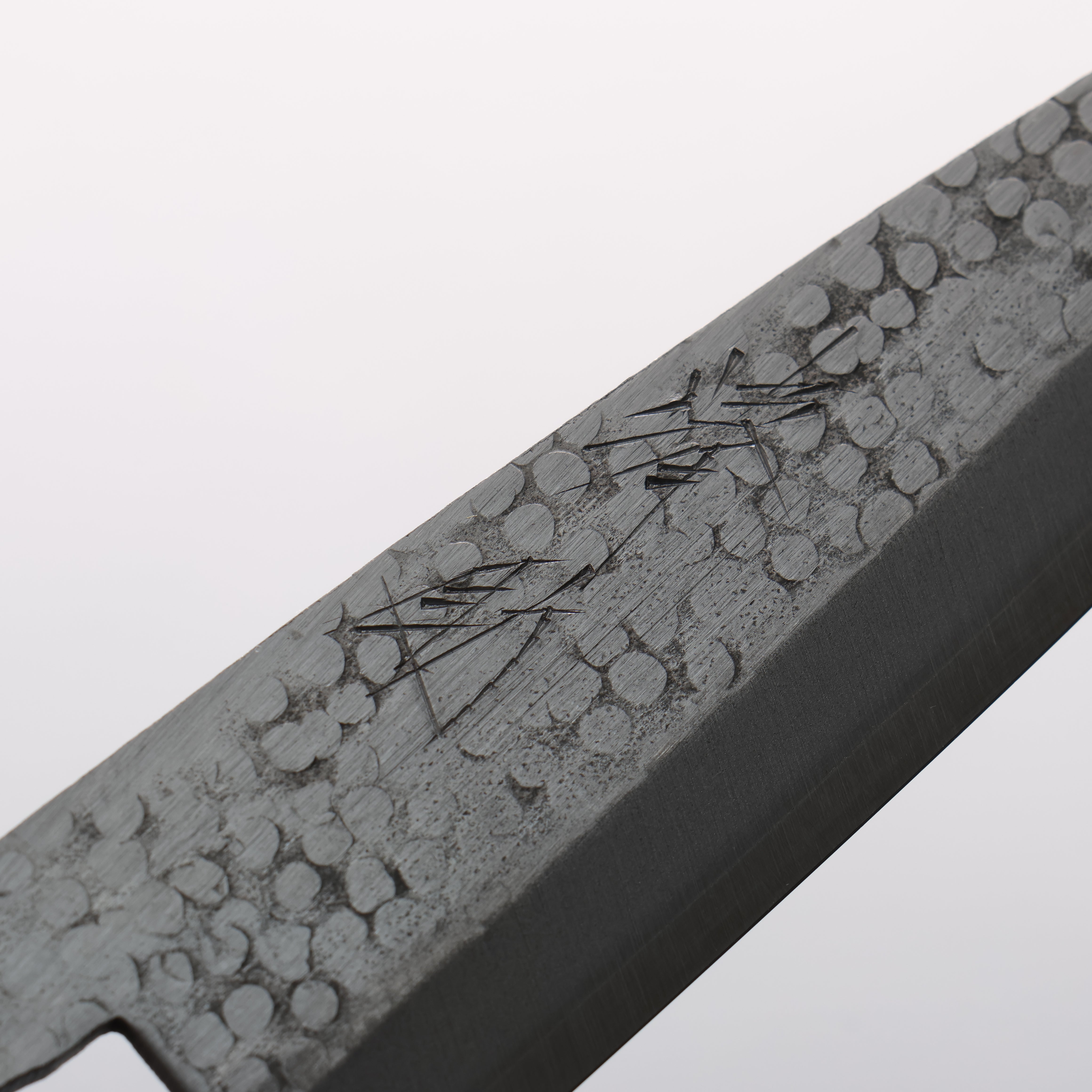 Seisuke Silver Steel No.3 Hammered(Maru) Petty-Utility 135mm Walnut Handle - Japanny - Best Japanese Knife