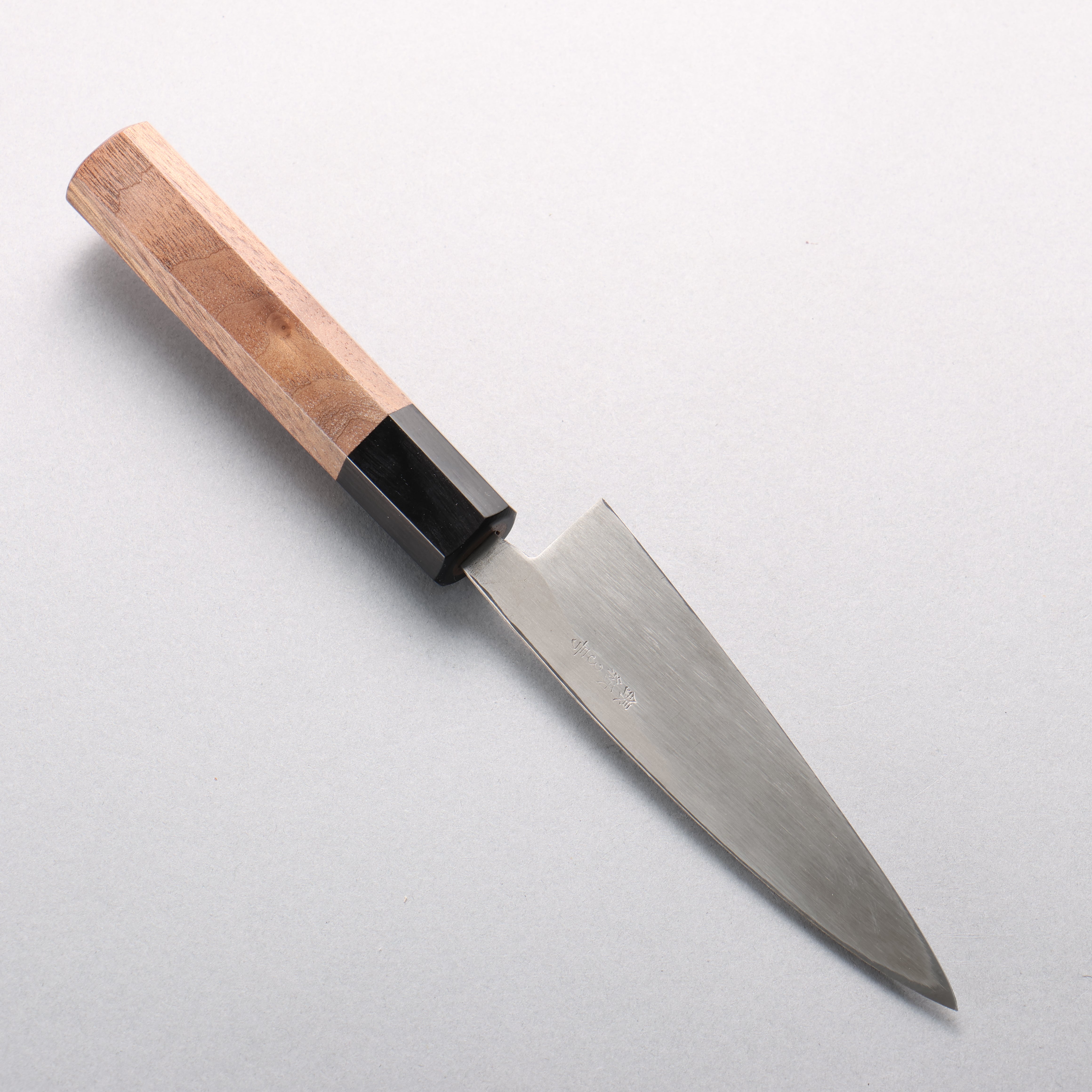 Seisuke Silver Steel No.3 Hammered(Maru) Petty-Utility 120mm Walnut Handle - Japanny - Best Japanese Knife
