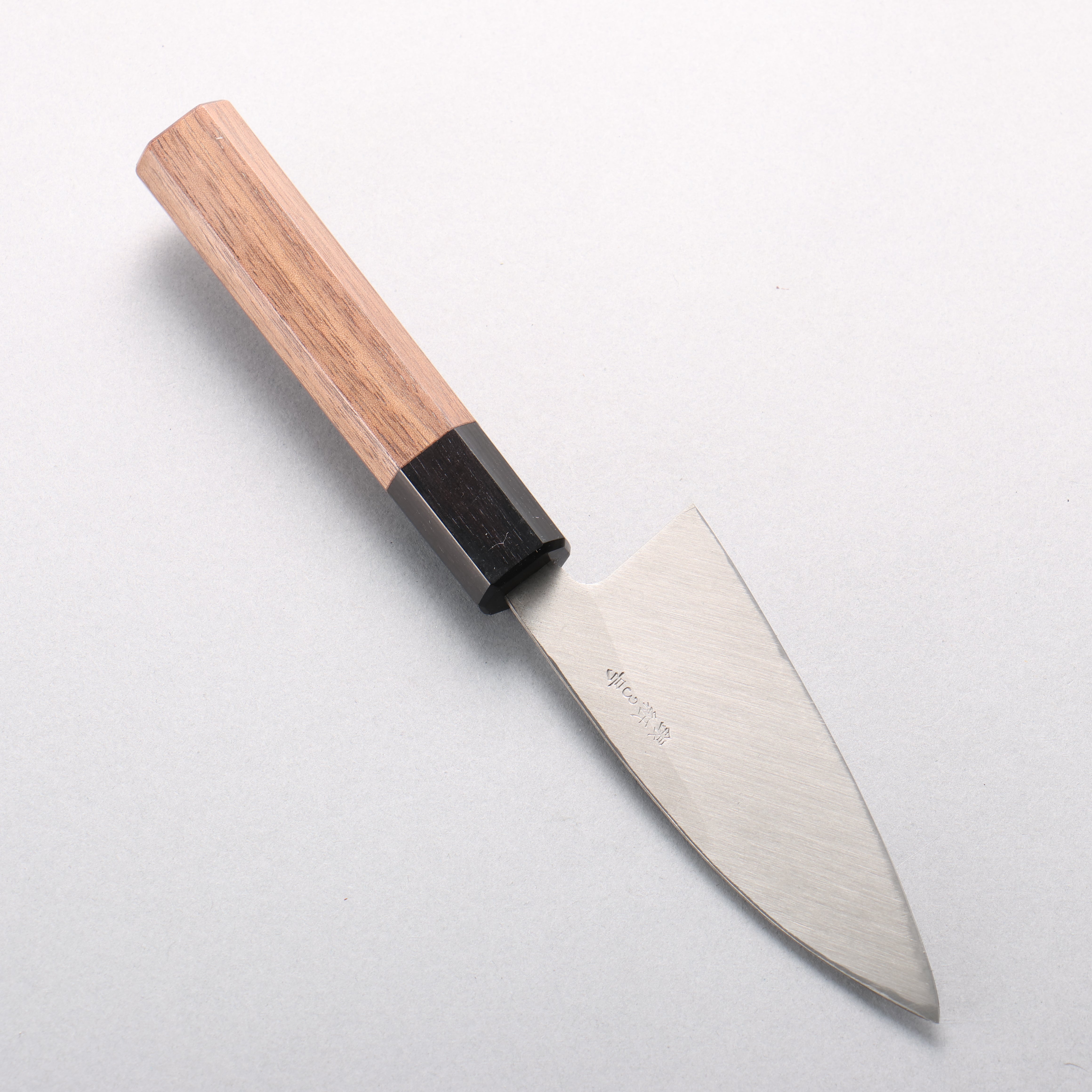 Seisuke Silver Steel No.3 Hammered(Maru) Ajikiri 105mm Walnut Handle - Japanny - Best Japanese Knife