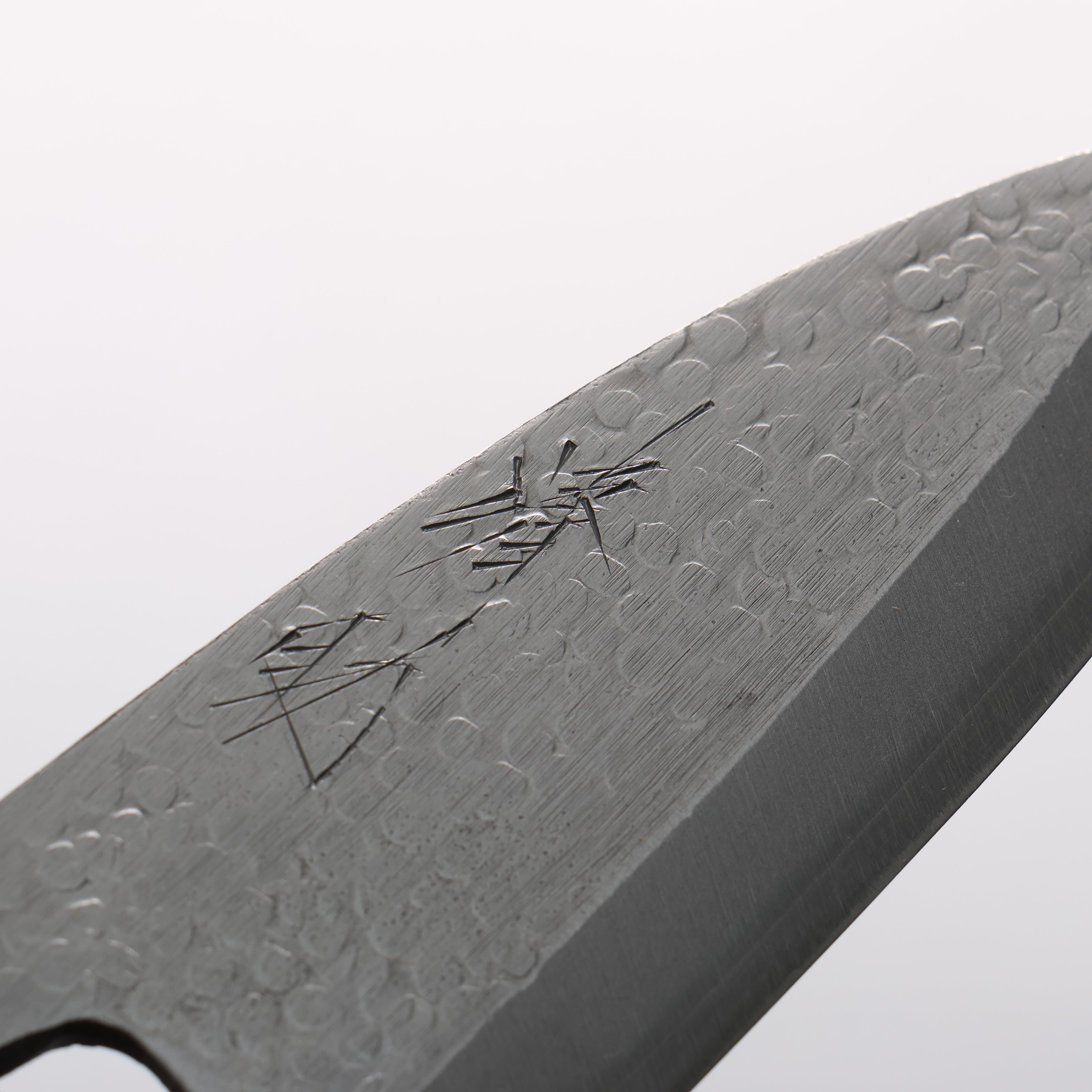 Seisuke Silver Steel No.3 Hammered(Maru) Ajikiri 105mm Walnut Handle - Japanny - Best Japanese Knife