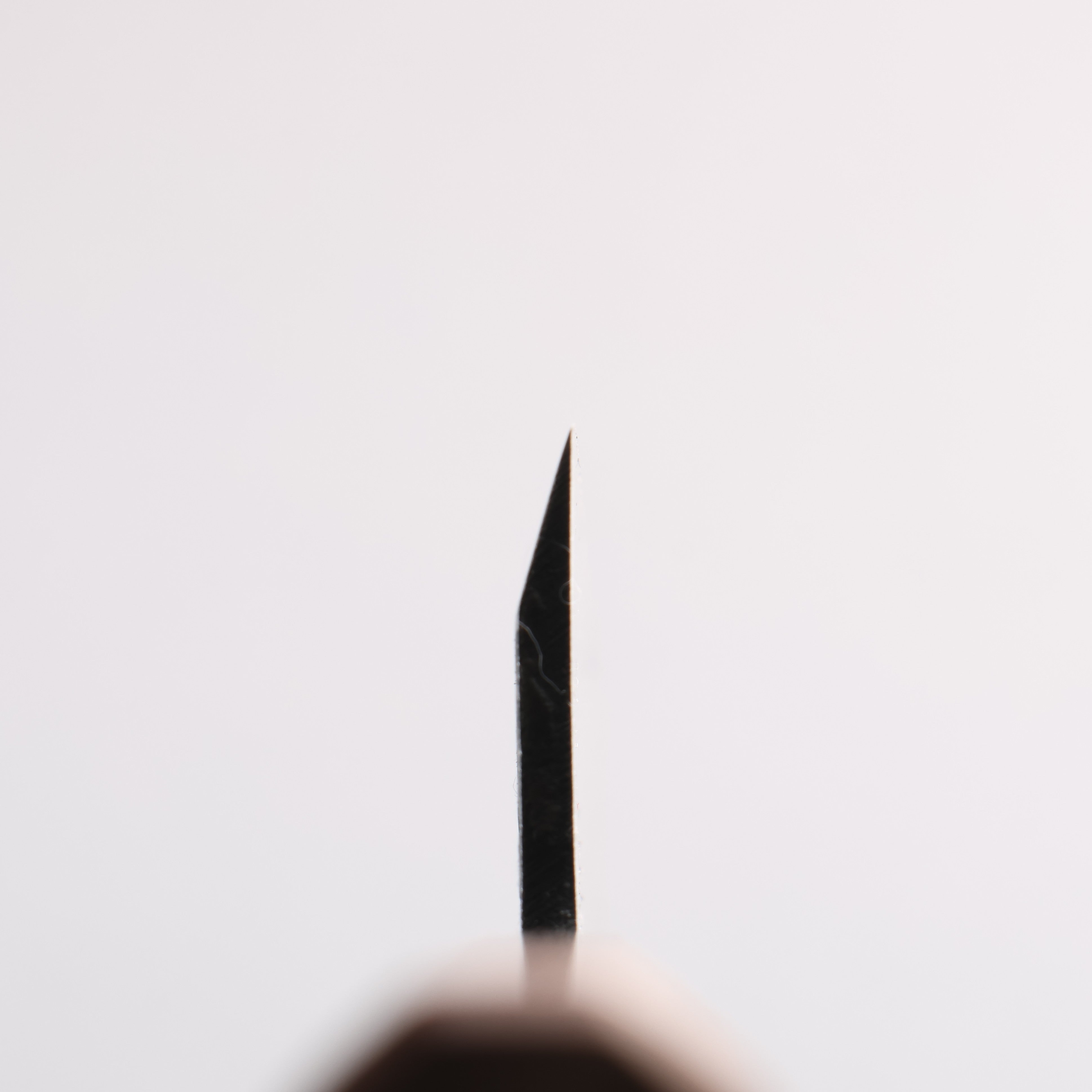 Seisuke Blue Steel No.2 Black Finished Ajikiri 105mm Walnut Handle - Japanny - Best Japanese Knife