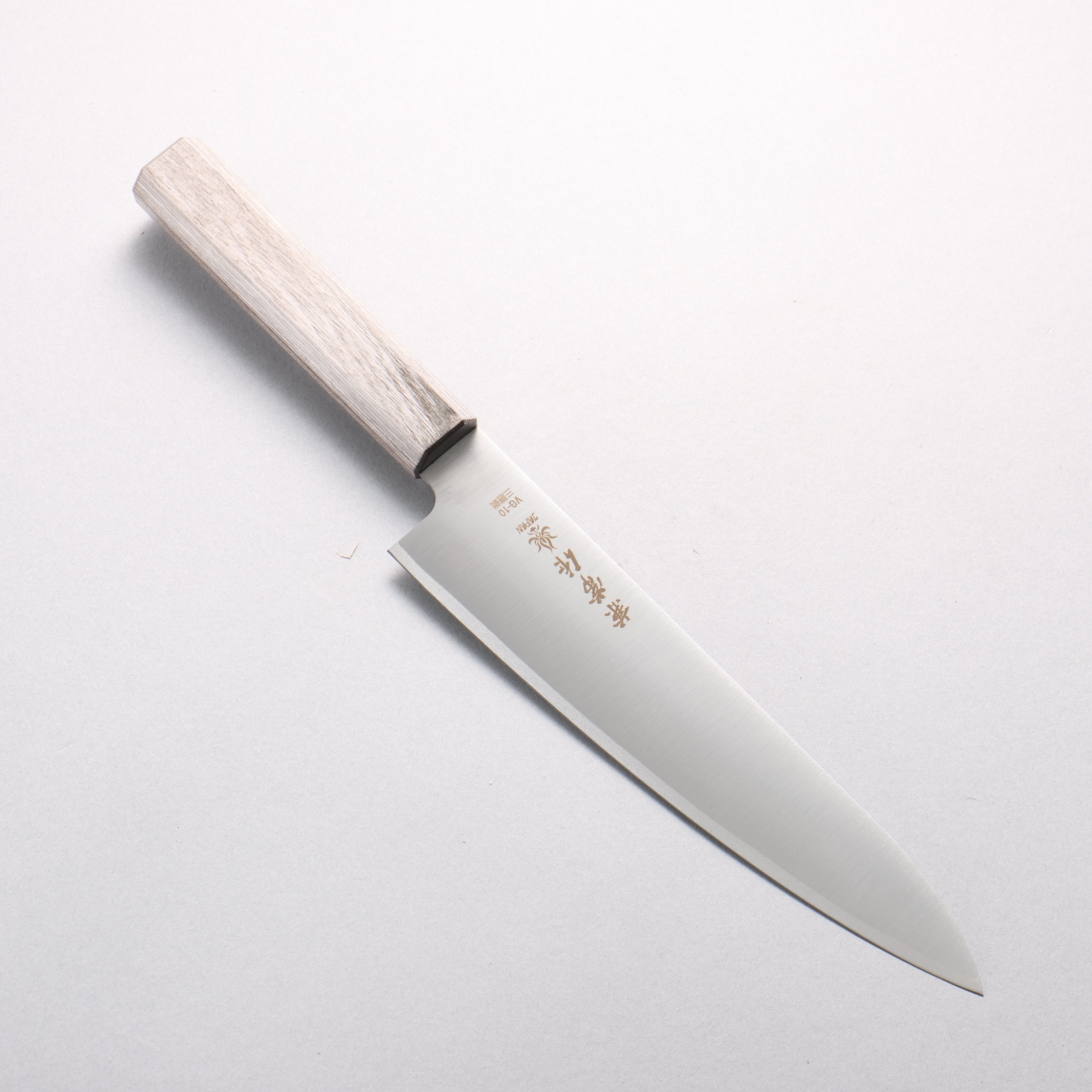 Kanetsune VG10 Gyuto 210mm Gray Pakka wood Handle - Japanny - Best Japanese Knife