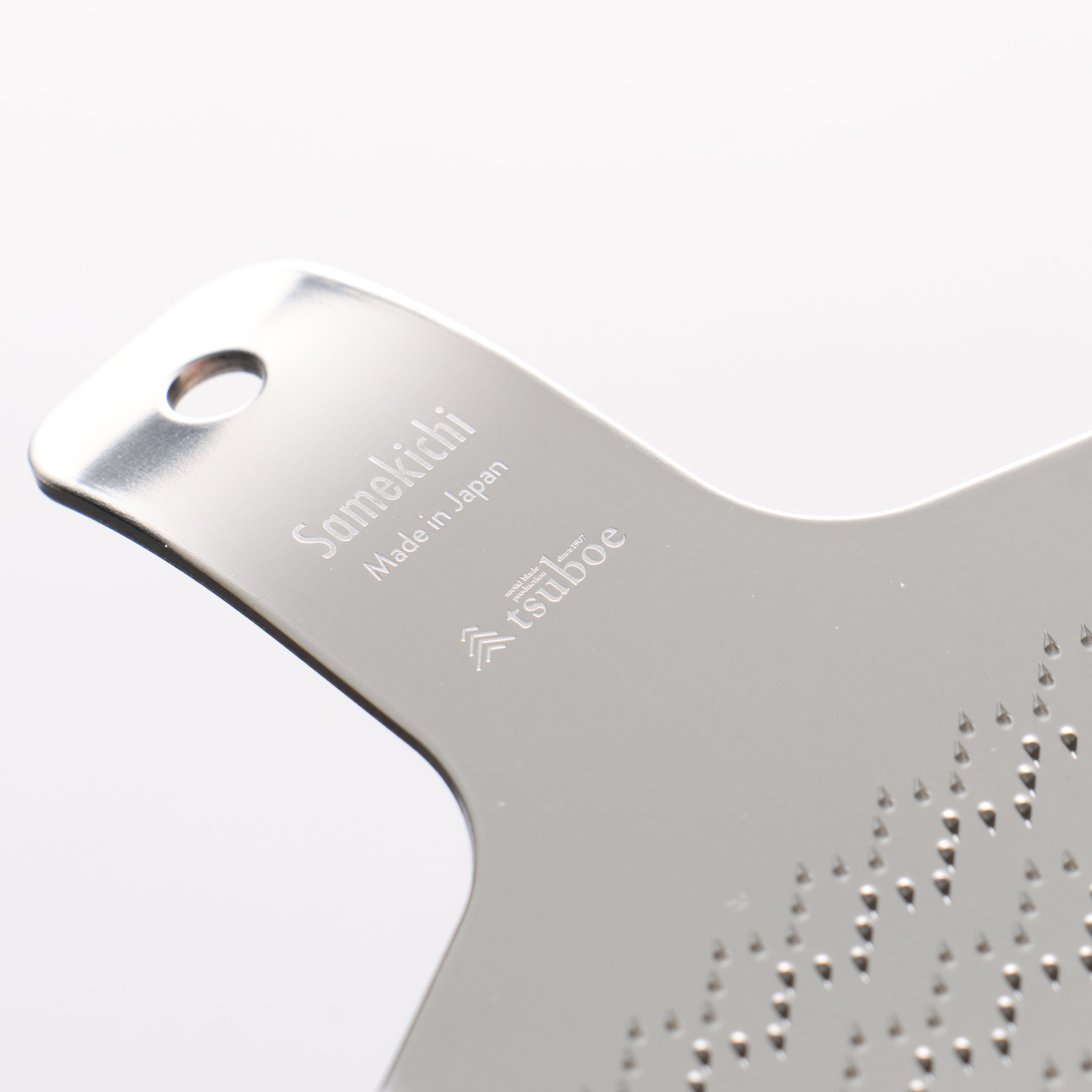 Mini Samekichi Wasabi Grater Stainless Steel 70mm x 120mm L - Japanny - Best Japanese Knife