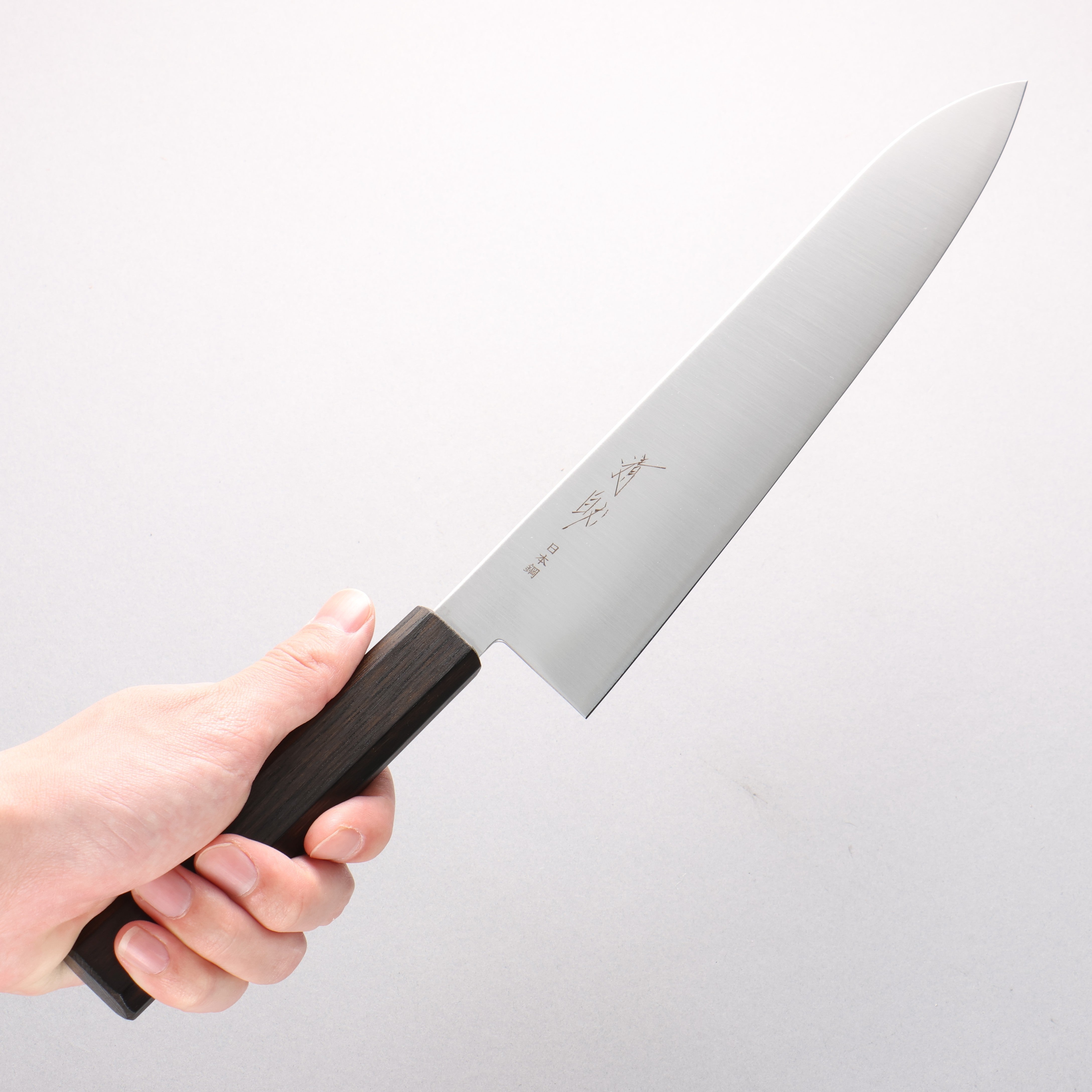 Seisuke SK-4 Gyuto 210mm Burnt Oak (Lacquered) Handle - Japanny - Best Japanese Knife