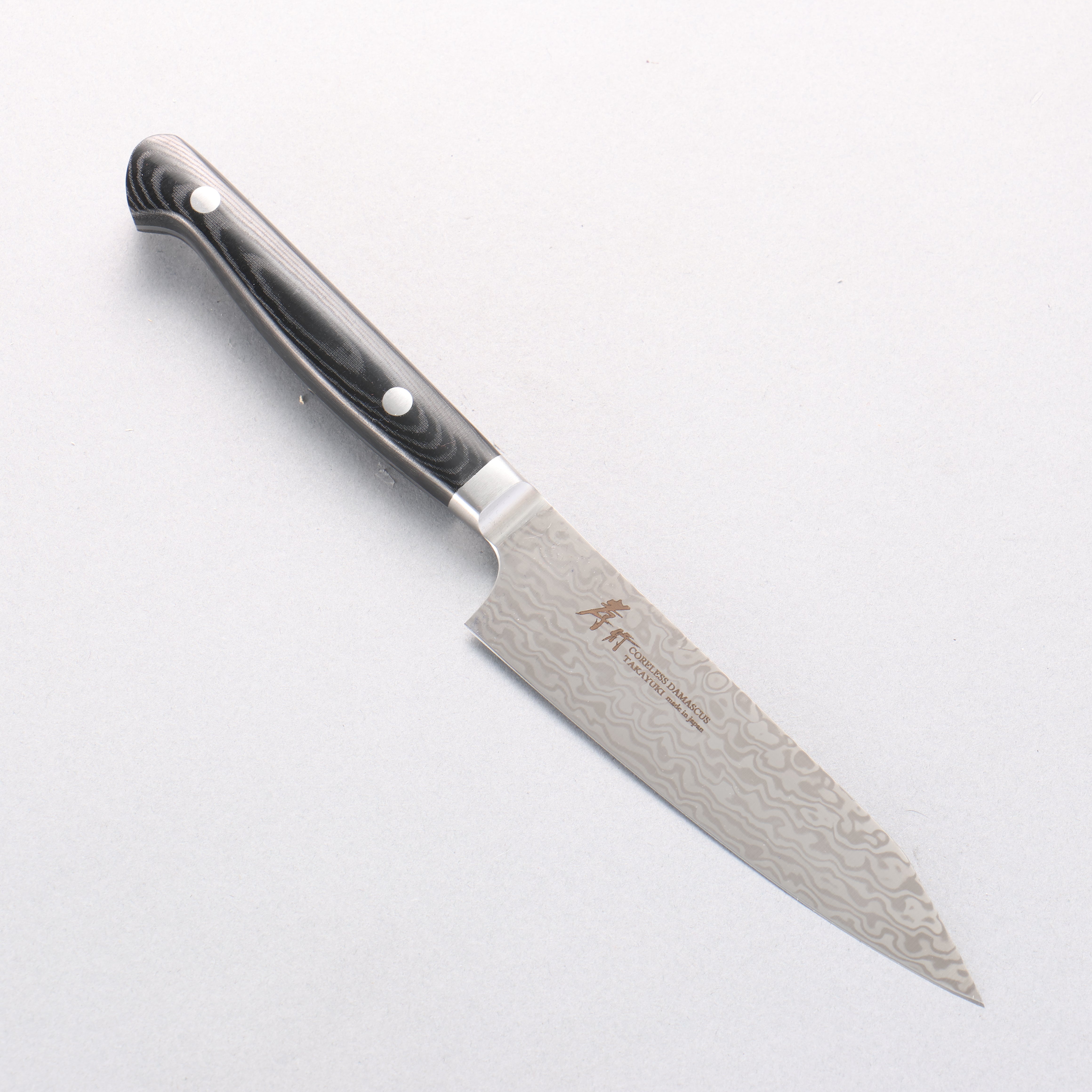 Sakai Takayuki Coreless Damascus Petty-Utility 120mm Black Micarta Handle