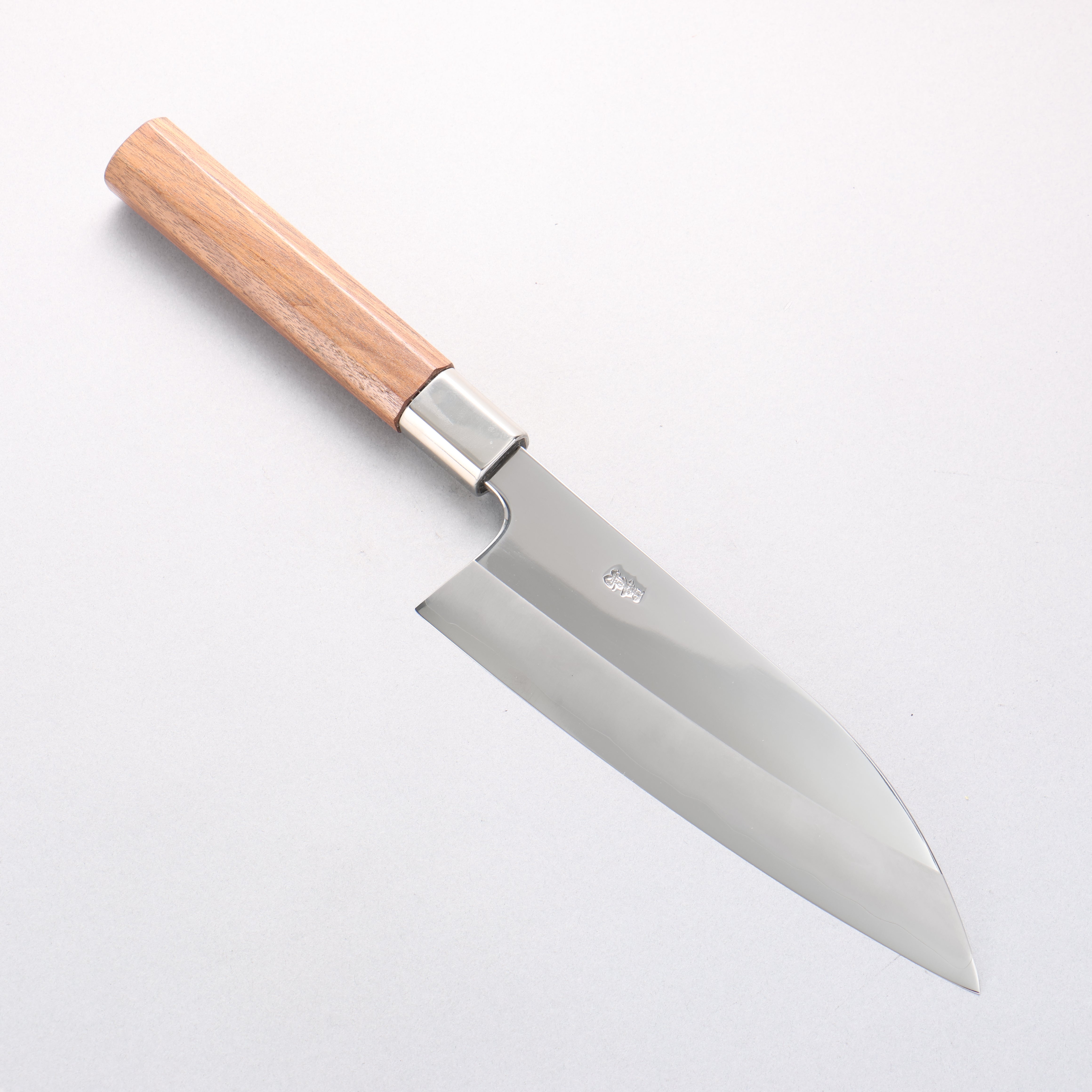 Kurotori Silver Steel No.3 Migaki Finished Deba 195mm Walnut Handle