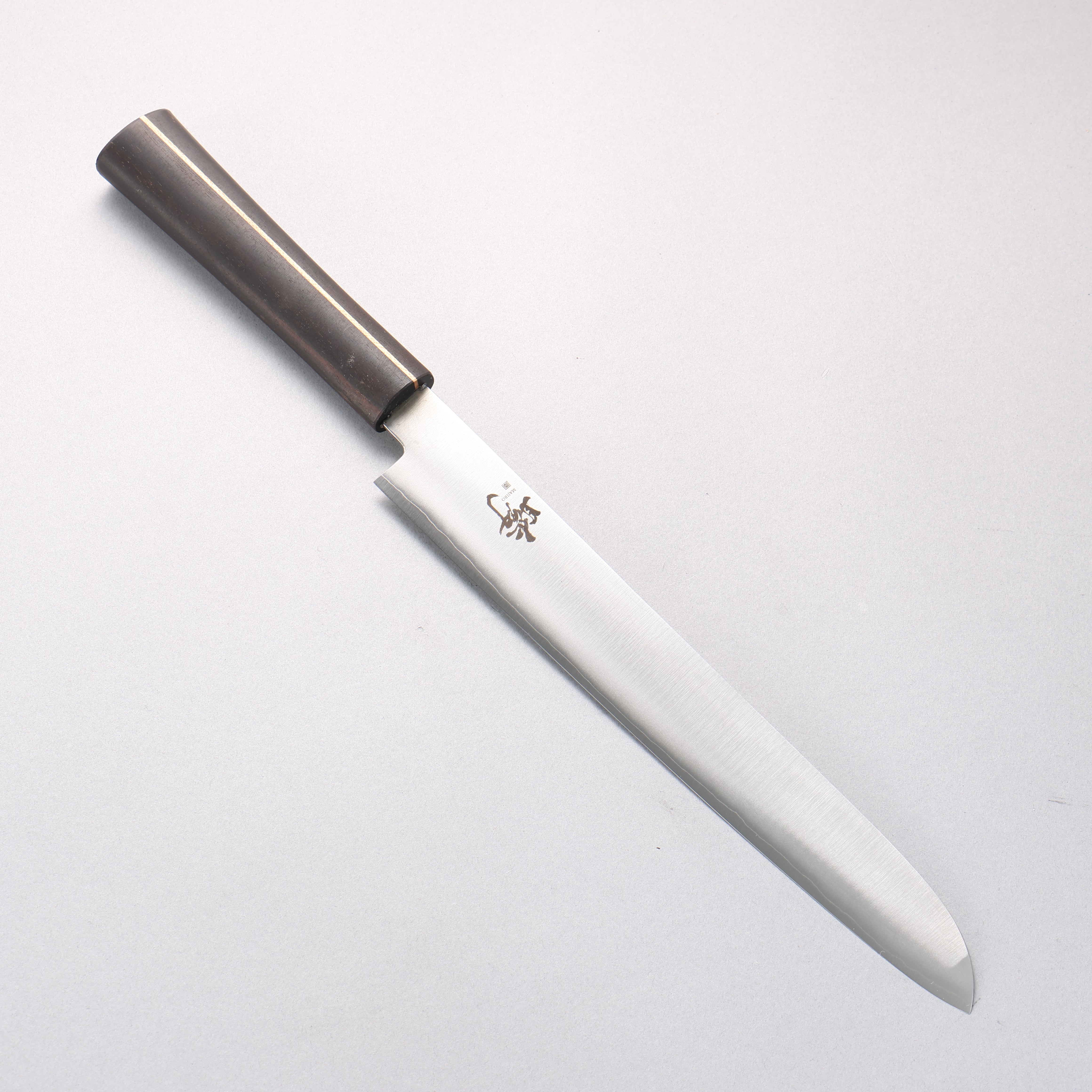 Shigeki Tanaka Majiro Silver Steel No.3 Bread Slicer 240mm Ebony Wood Handle - Japanny - Best Japanese Knife