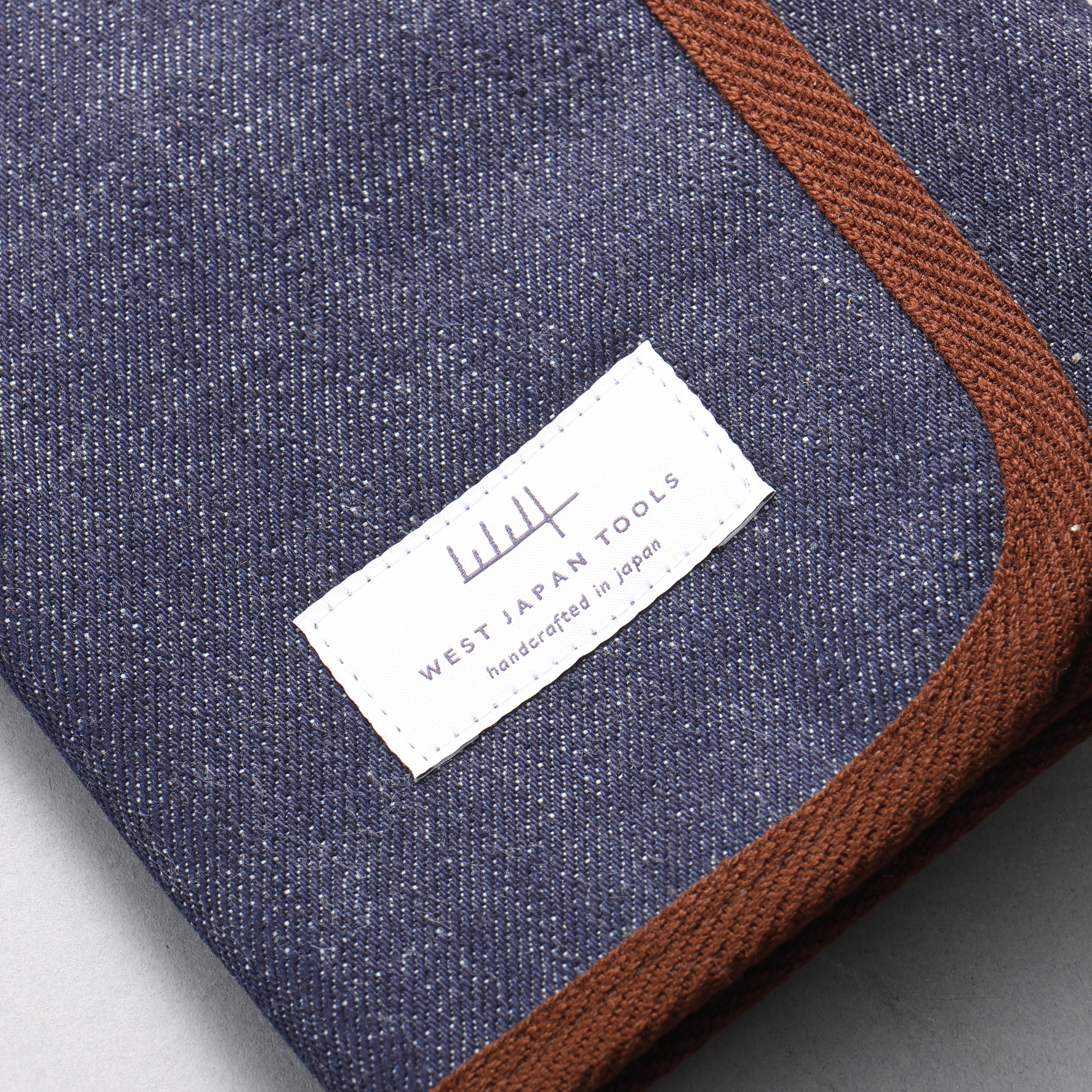 West Japan Tools Messerrolle mit 3 Taschen, Stoff, Denim, 390 mm x 510 mm