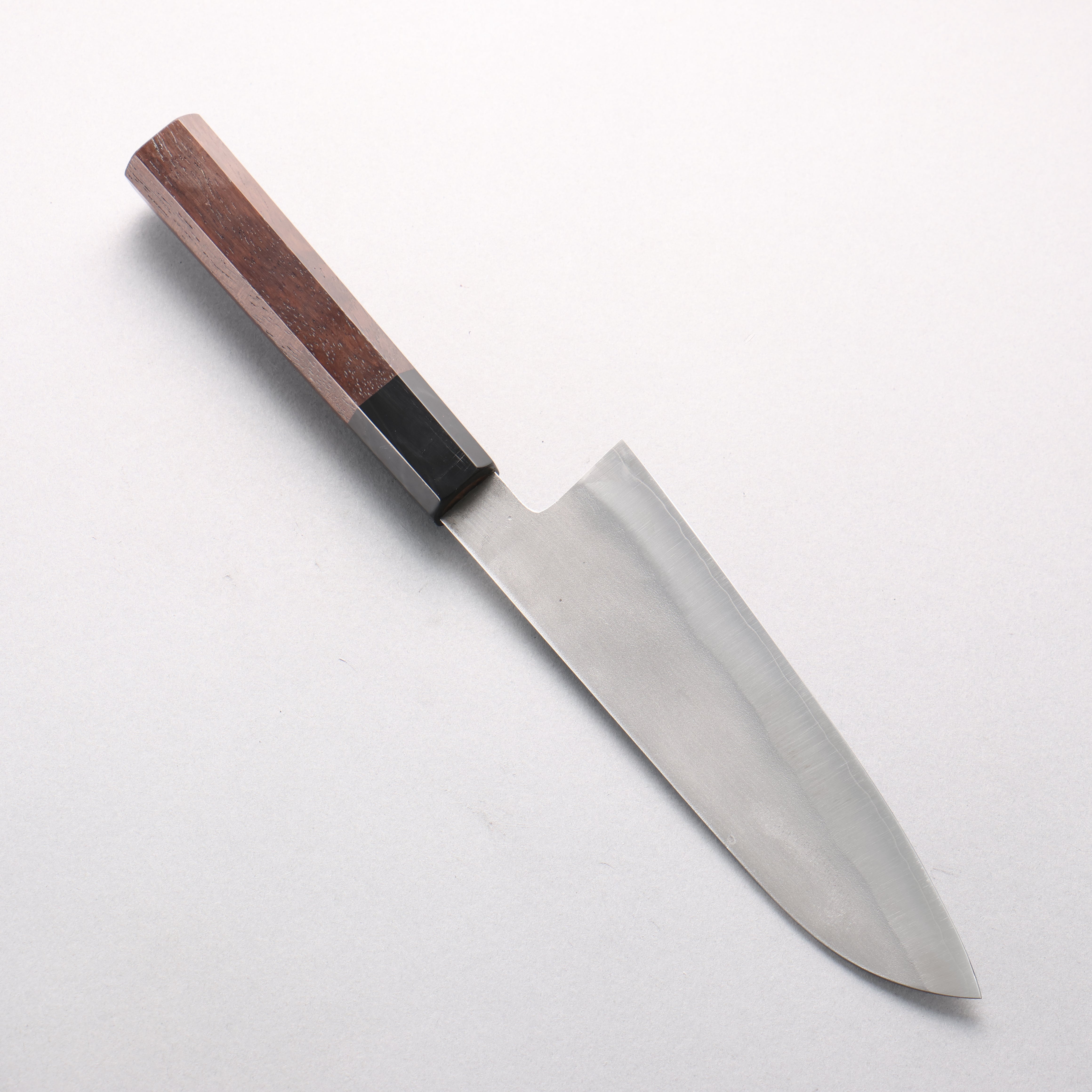 Shigeki Tanaka Silver Steel No.3 Nashiji Santoku 165mm Walnut Handle - Japanny - Best Japanese Knife