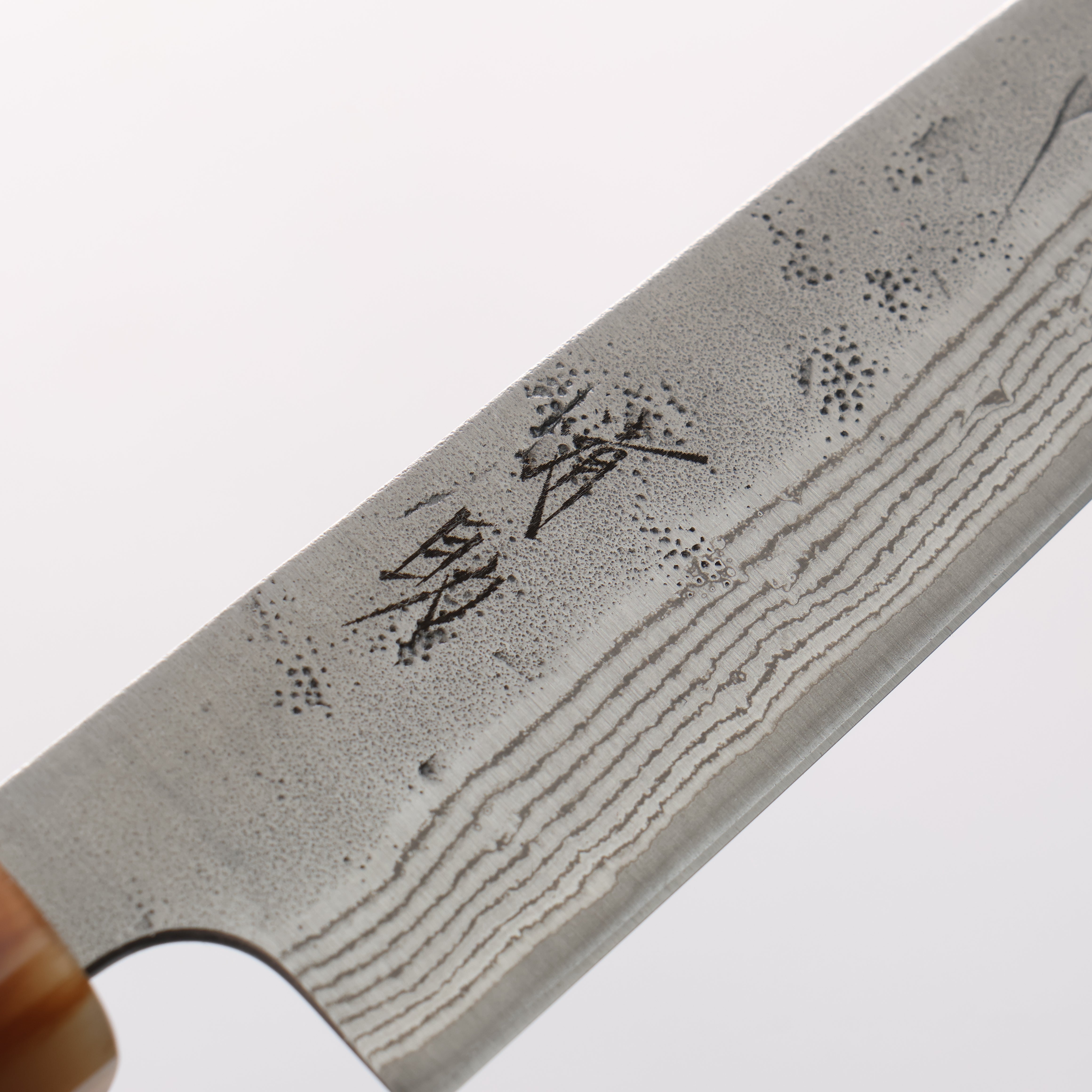 Seisuke Swedish Steel-stn Damascus Washiji Petty-Utility 135mm Magnolia Handle - Japanny - Best Japanese Knife