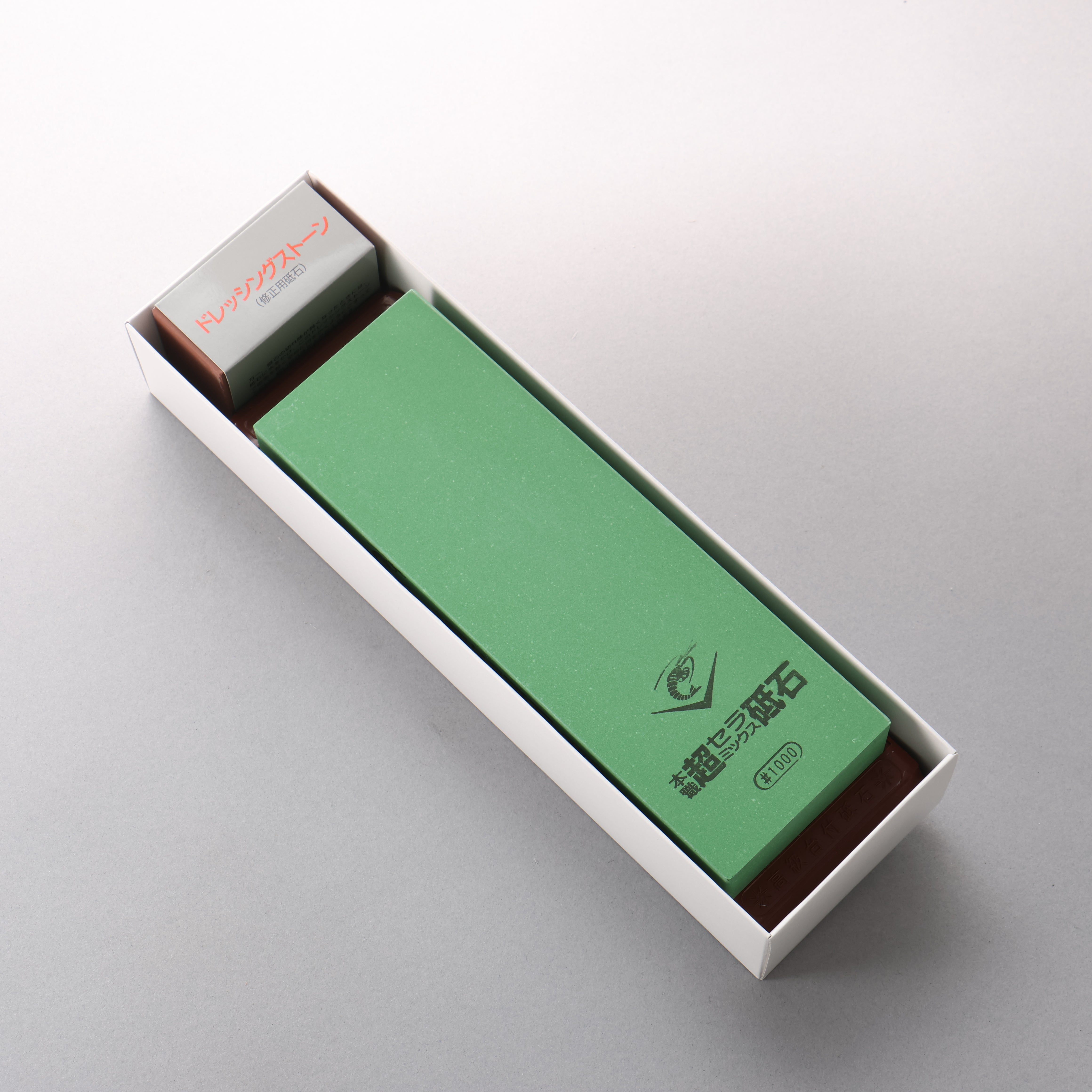 Naniwa Chou Ceramics with Base Sharpening Stone #1000 SS-1000 210 x 70 x 25mm - Japanny - Best Japanese Knife