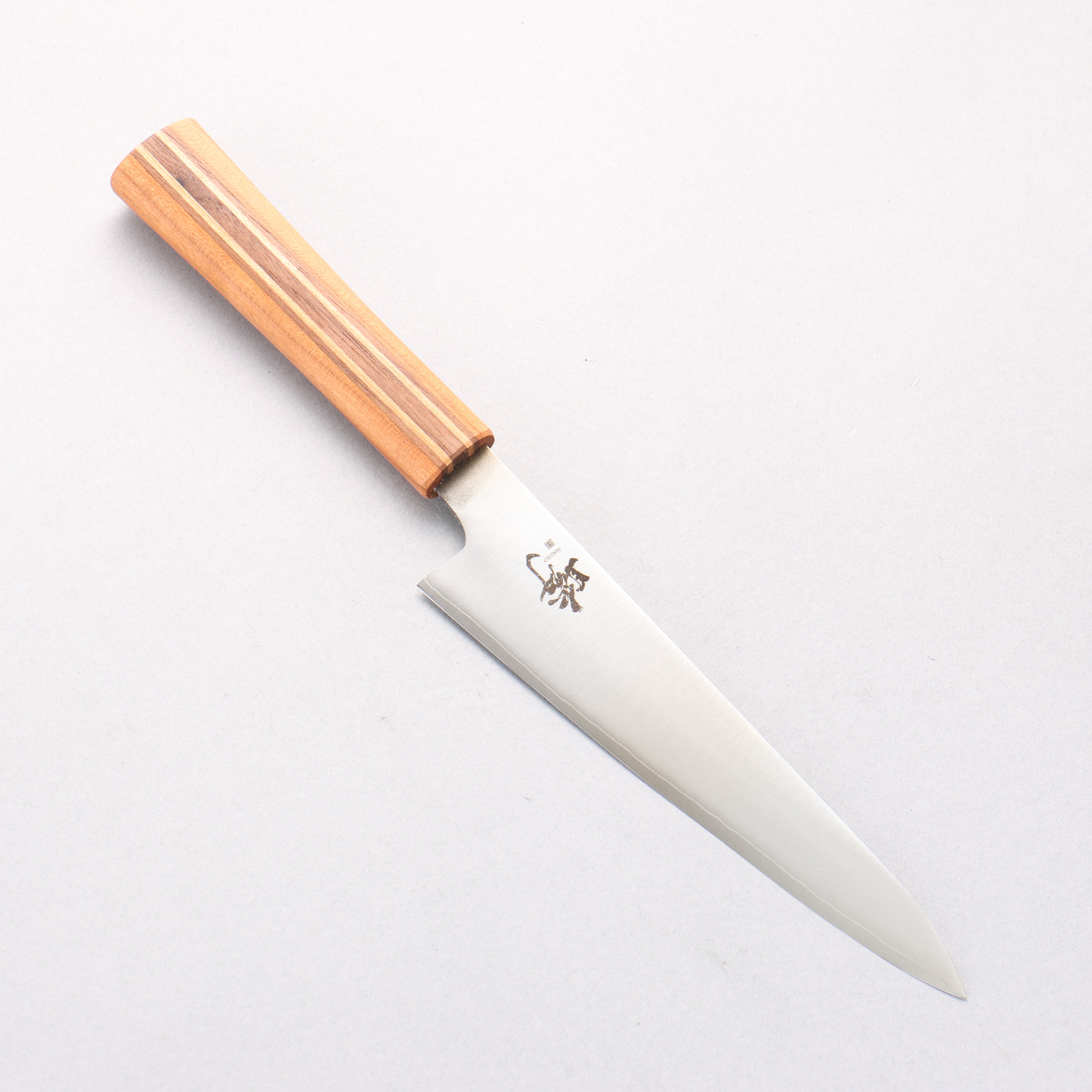 Shigeki Tanaka Majiro Silver Steel No.3 Petty-Utility 150mm Maple, Cherry, Walnut Handle - Japanny - Best Japanese Knife